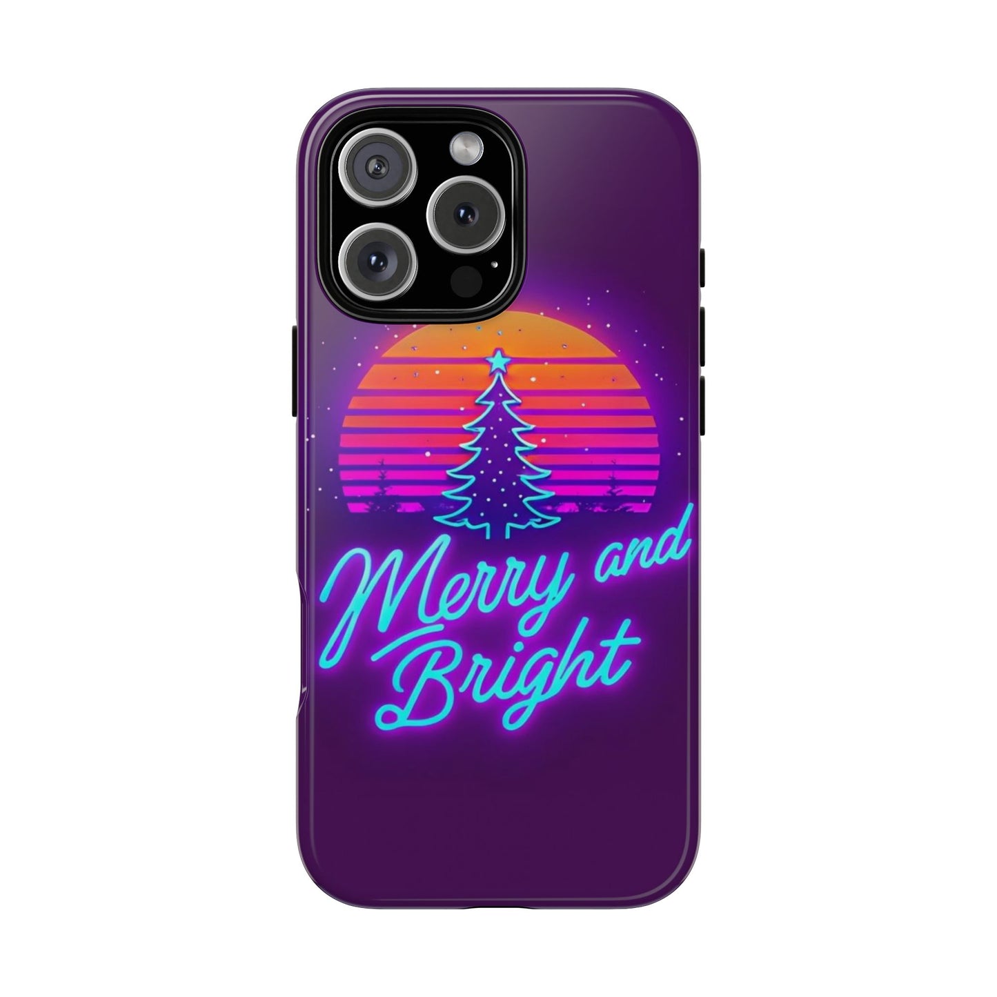 Merry and Bright Neon Phone Case