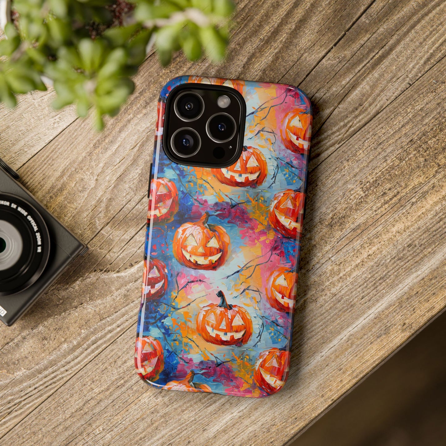 Abstract Jack-O-Lantern Phone Case