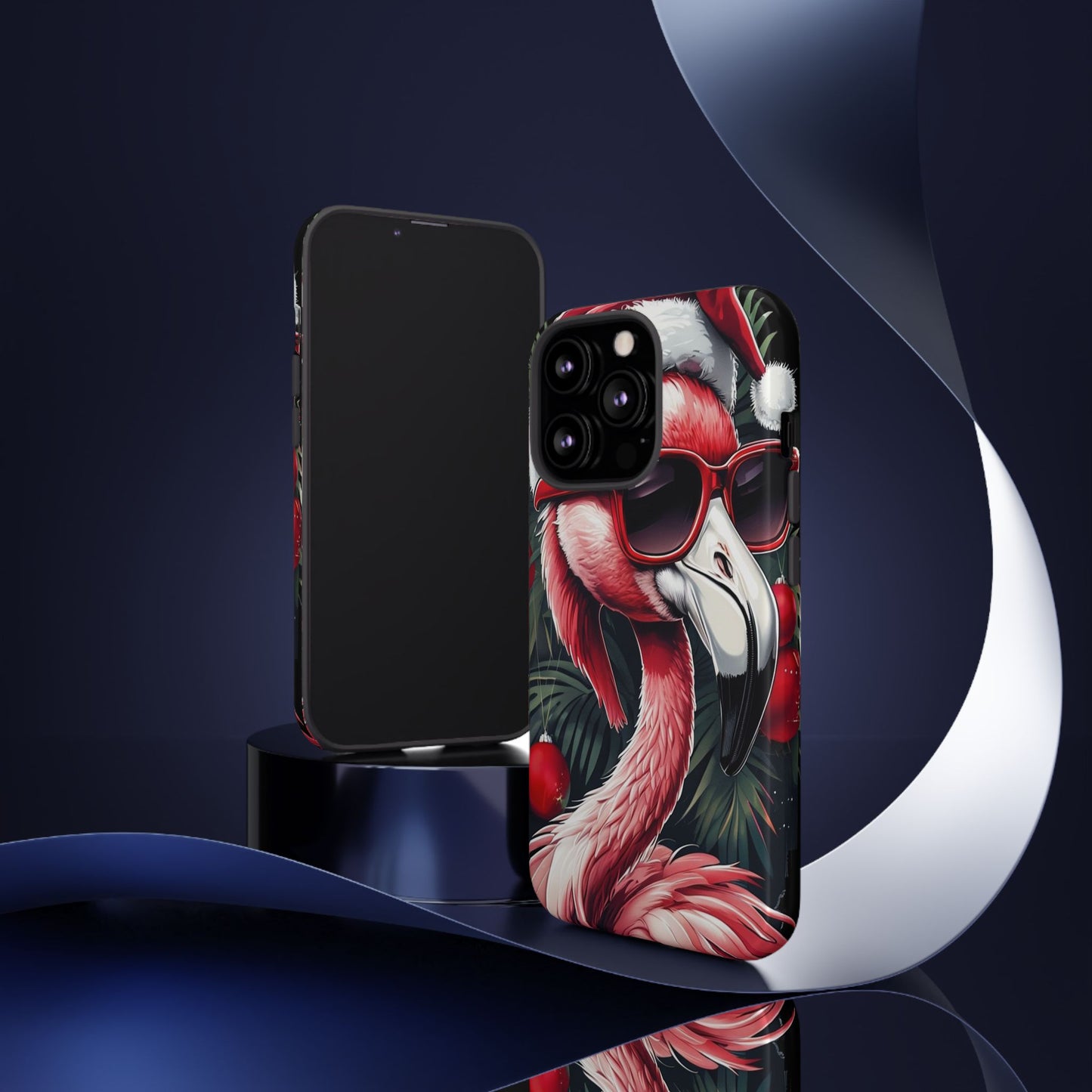 Festive Flamingo Holiday Phone Case