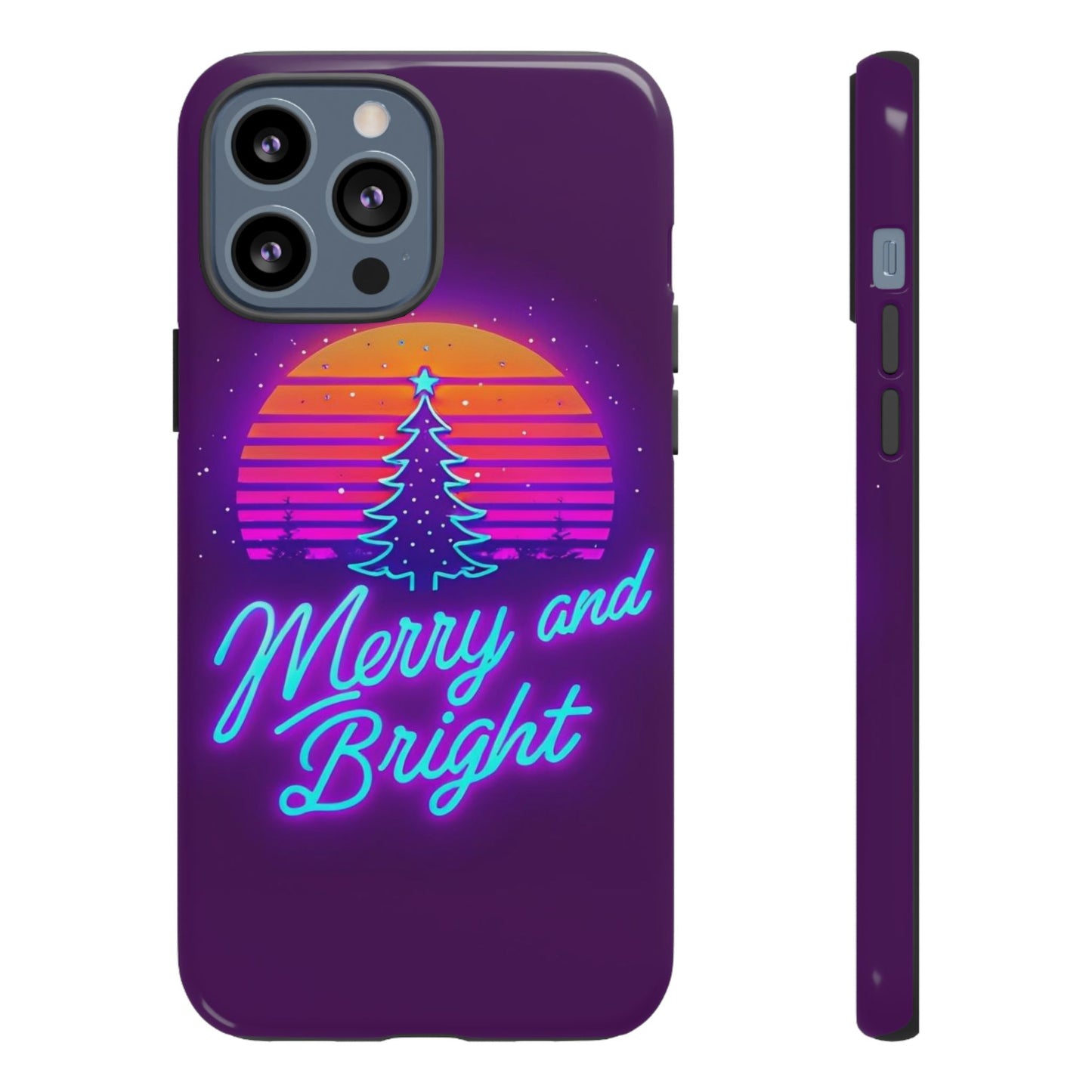 Merry and Bright Neon Phone Case