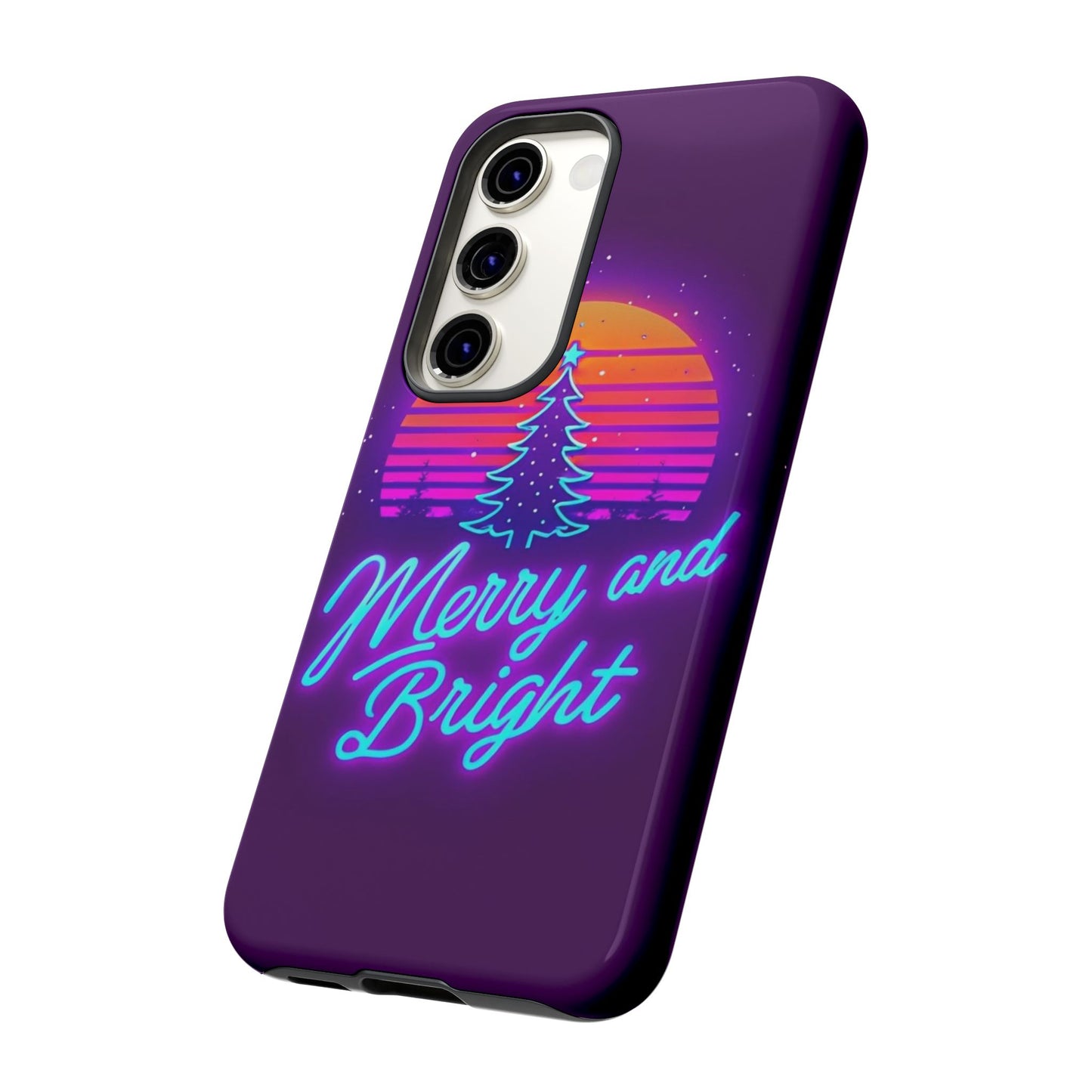 Merry and Bright Neon Phone Case