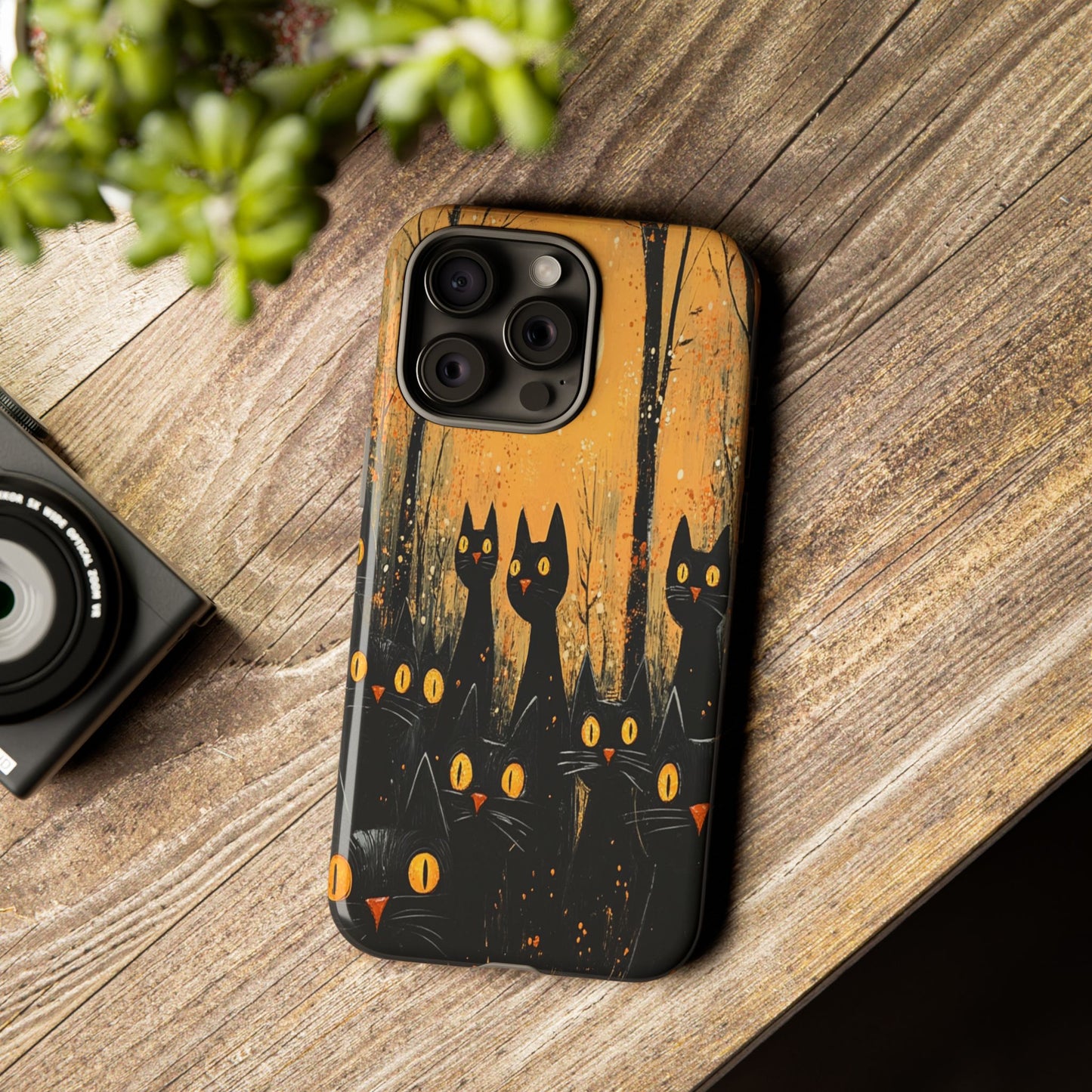 Midnight Whiskers Phone Case