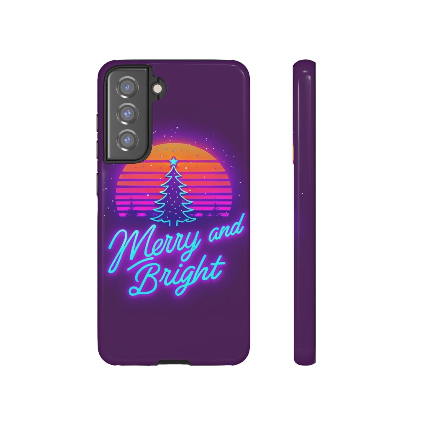 Merry and Bright Neon Phone Case