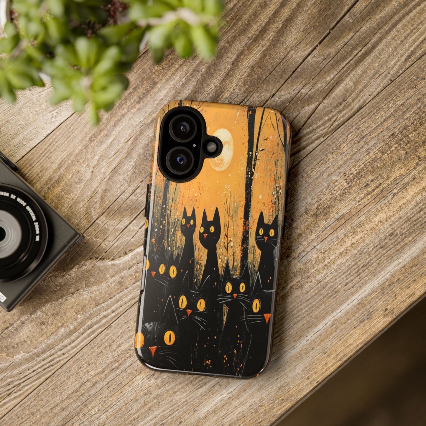 Midnight Whiskers Phone Case