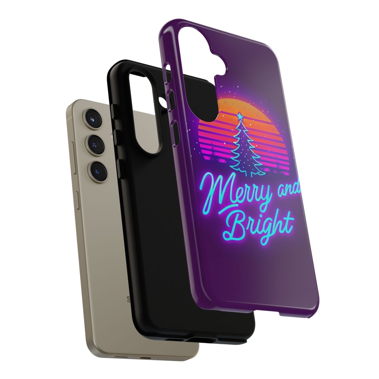 Merry and Bright Neon Phone Case