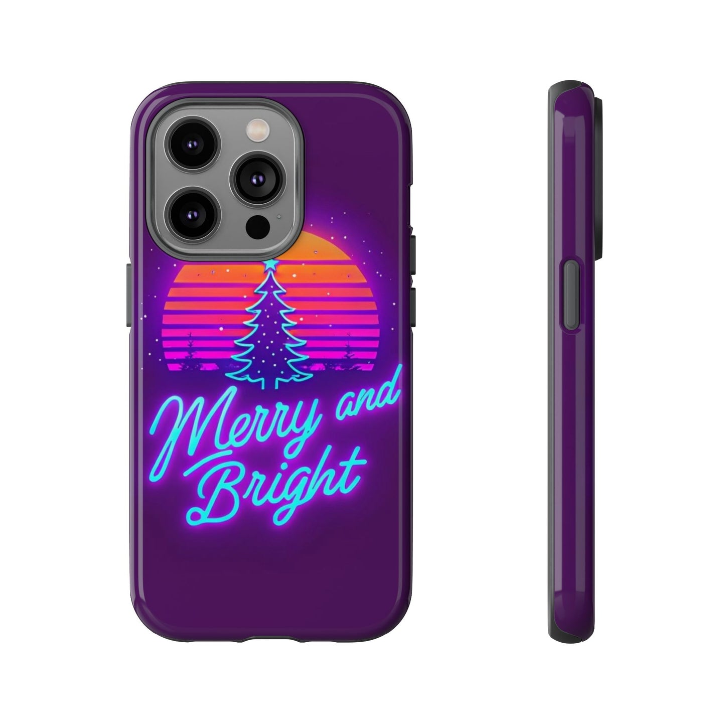 Merry and Bright Neon Phone Case