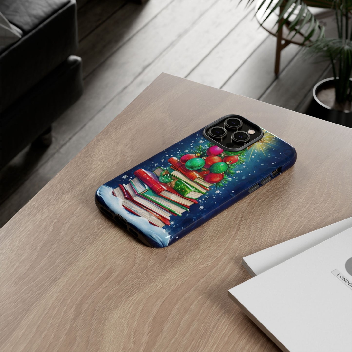 Cute Christmas Books Phone Case