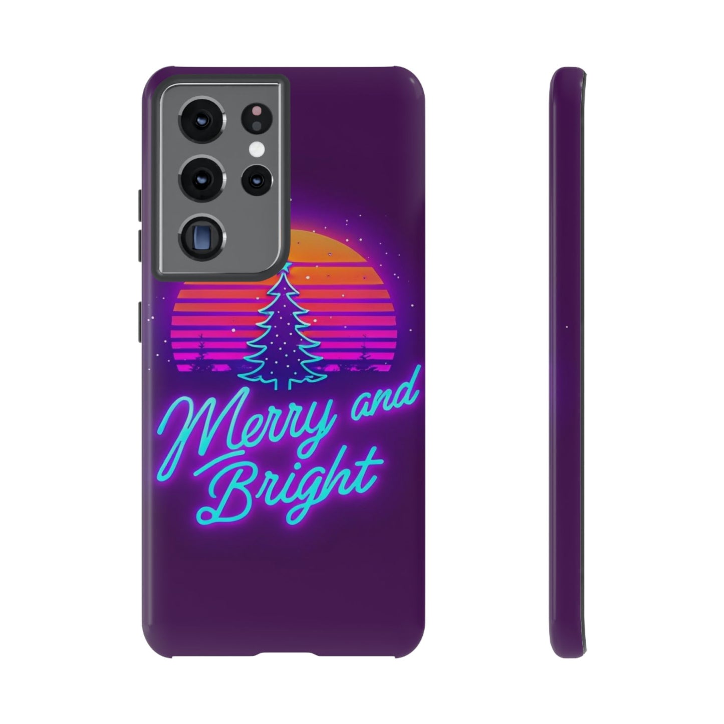 Merry and Bright Neon Phone Case