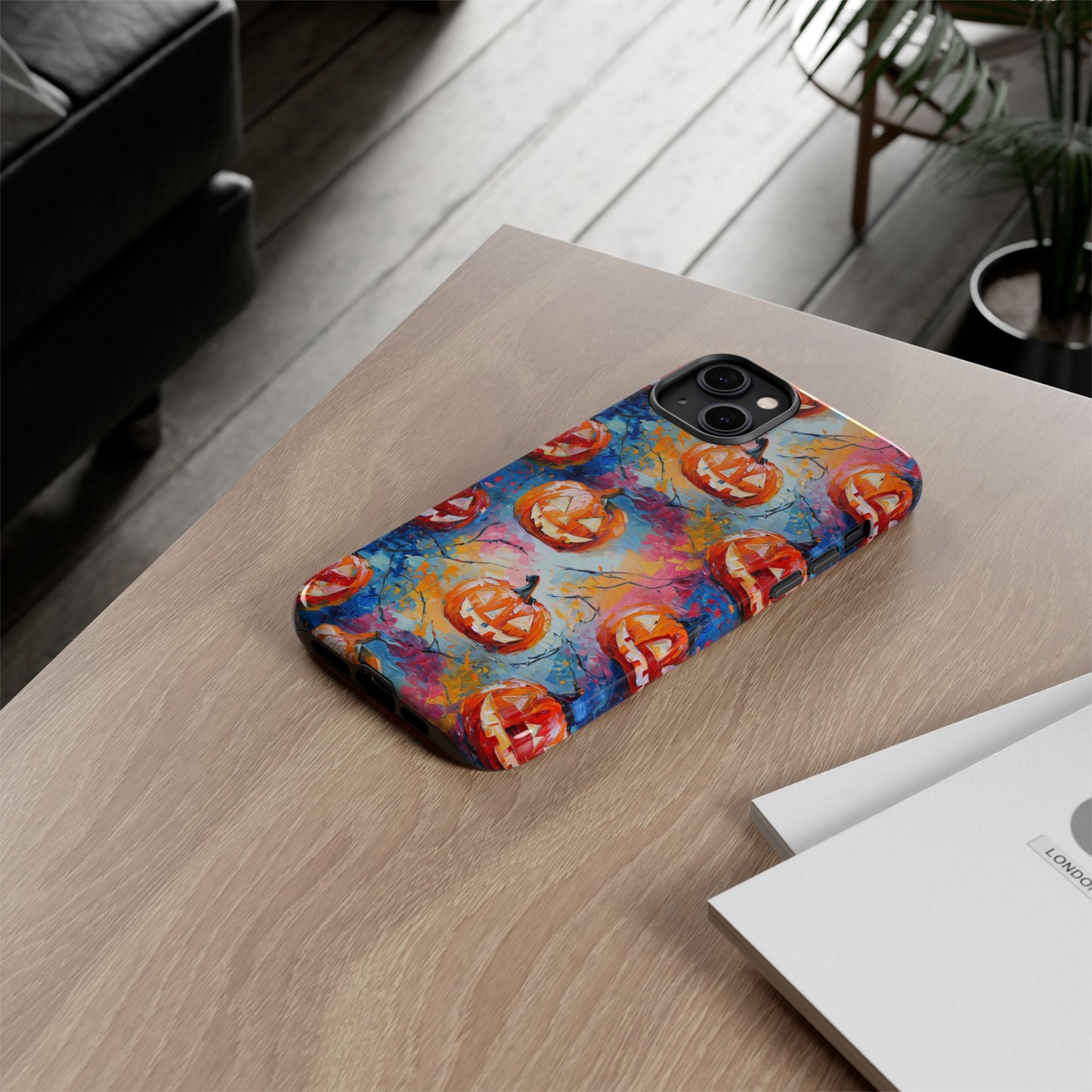 Abstract Jack-O-Lantern Phone Case