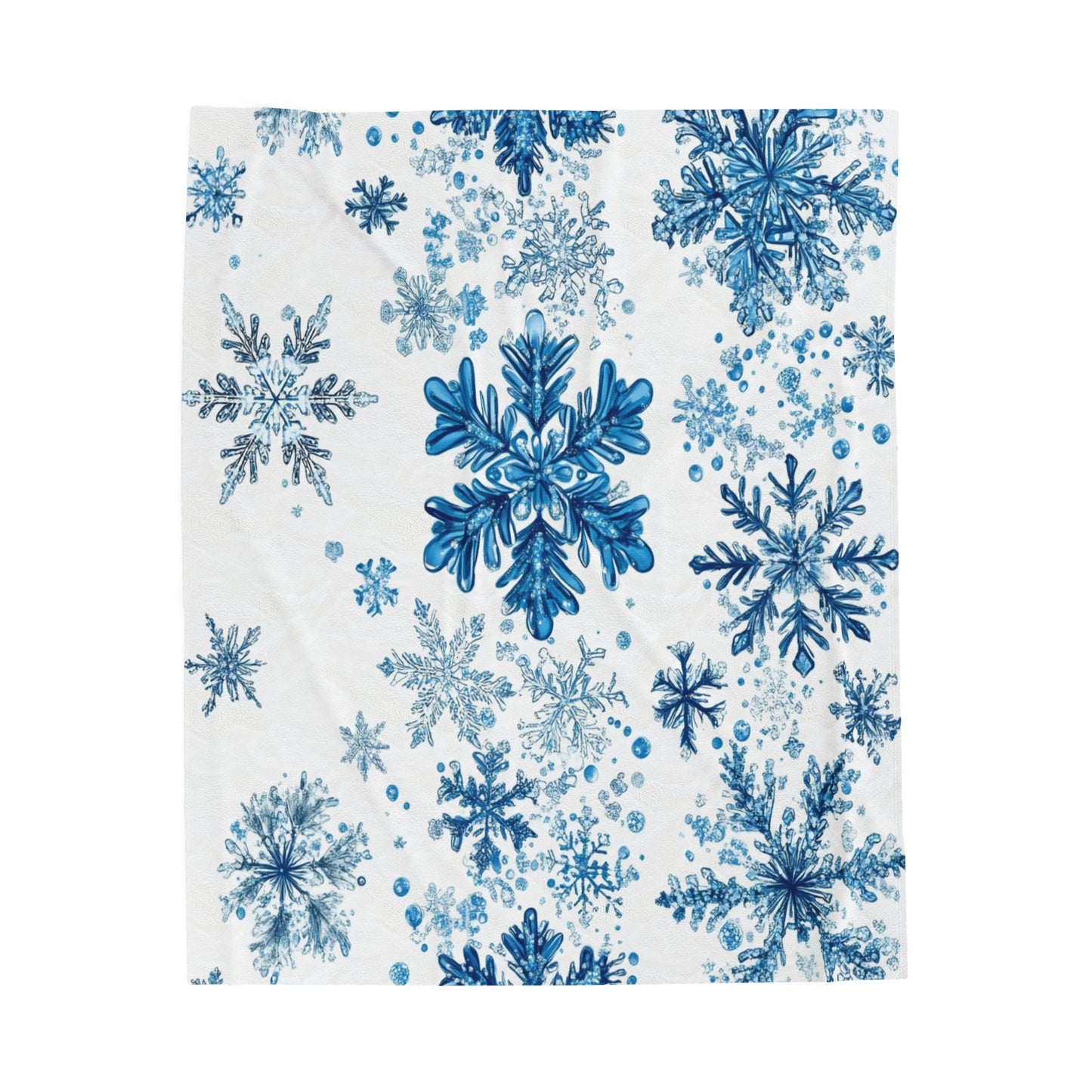 Blue Snowflake Blanket