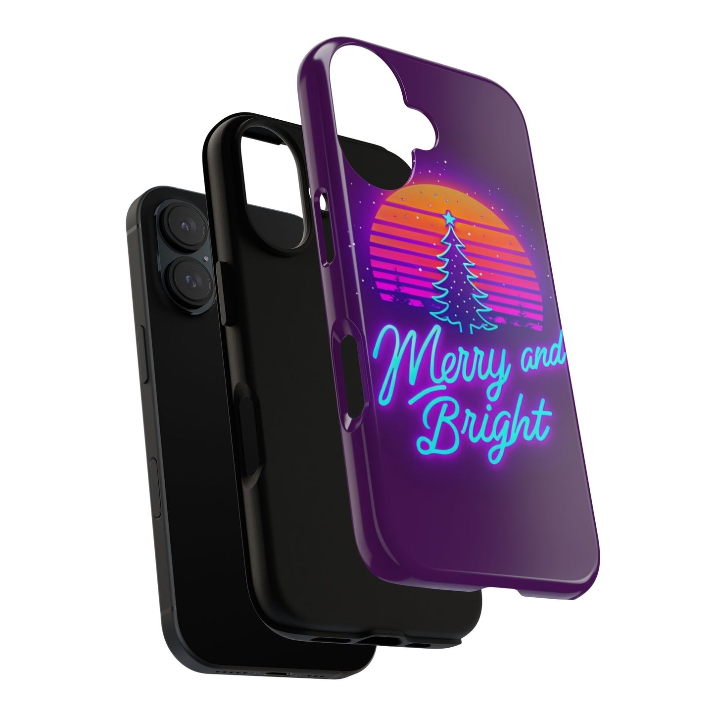 Merry and Bright Neon Phone Case