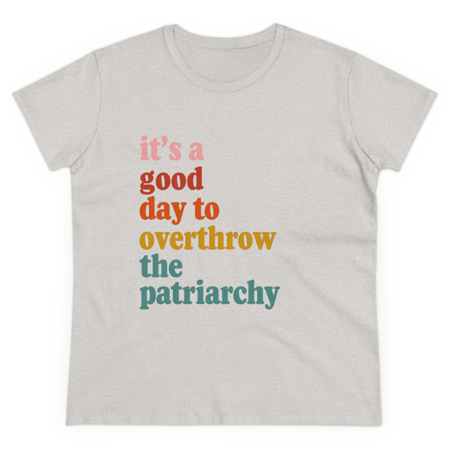 Overthrow the Patriarchy Midweight Cotton Tee