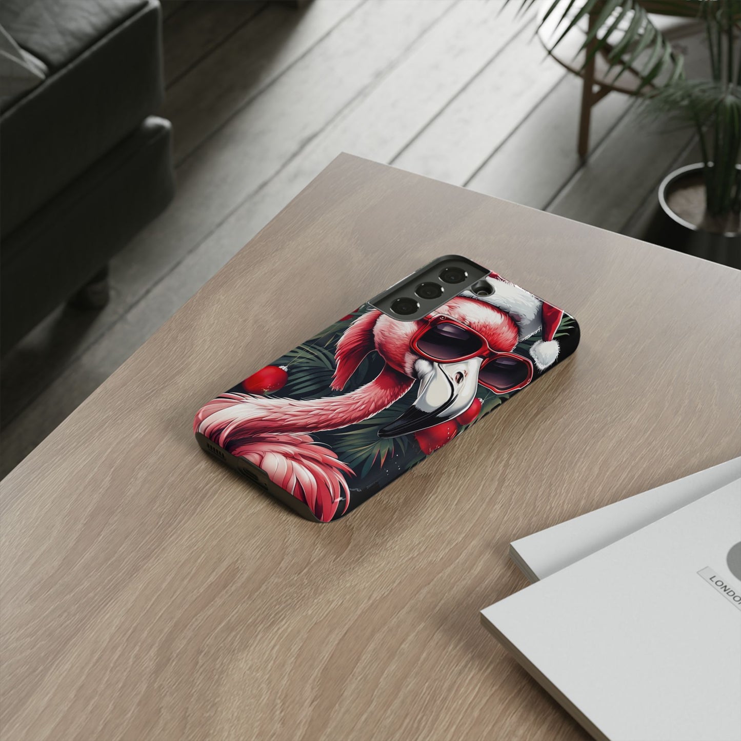 Festive Flamingo Holiday Phone Case