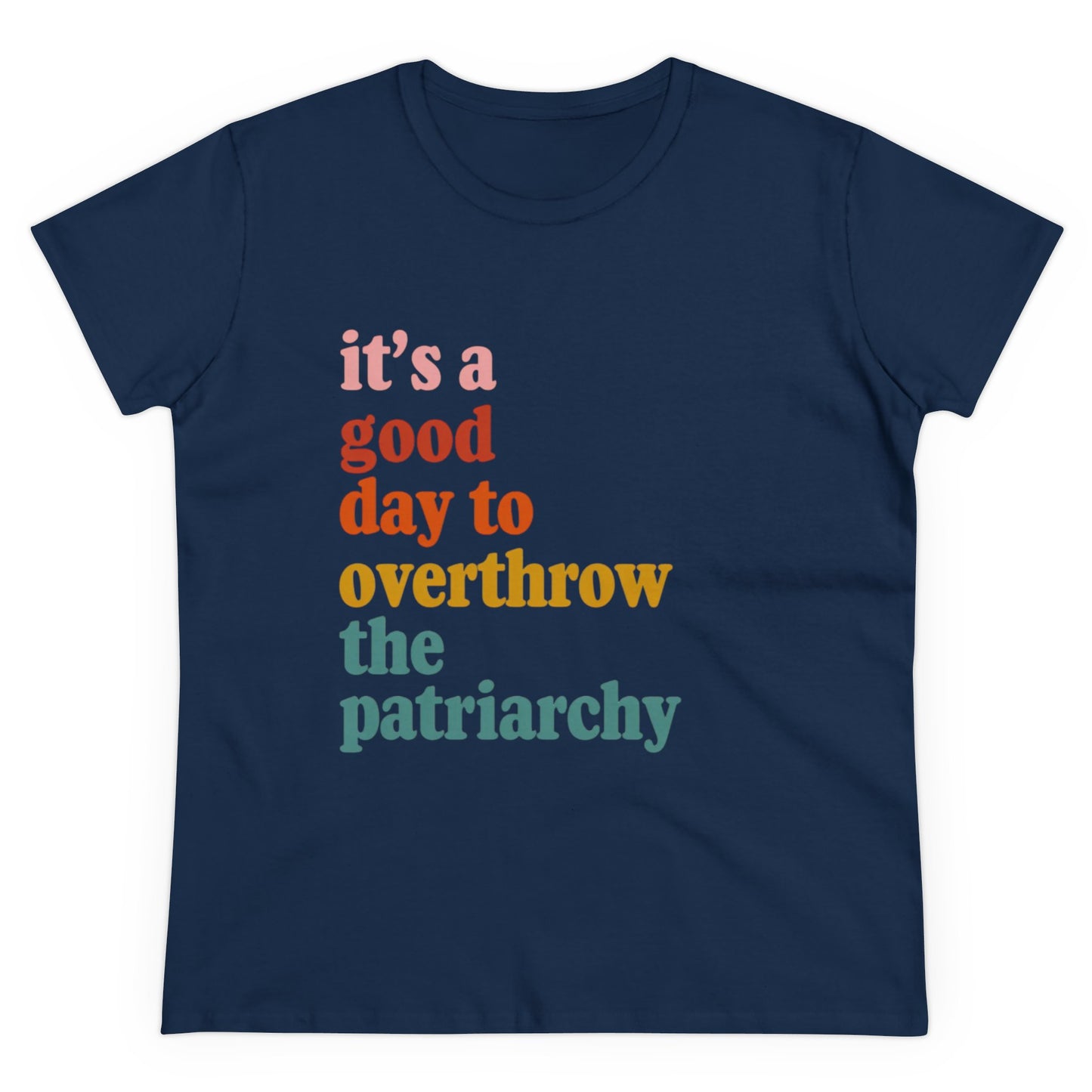 Overthrow the Patriarchy Midweight Cotton Tee