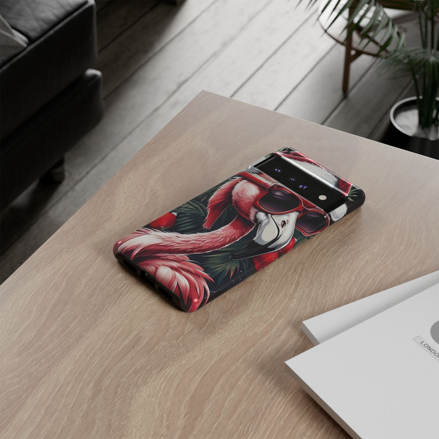 Festive Flamingo Holiday Phone Case