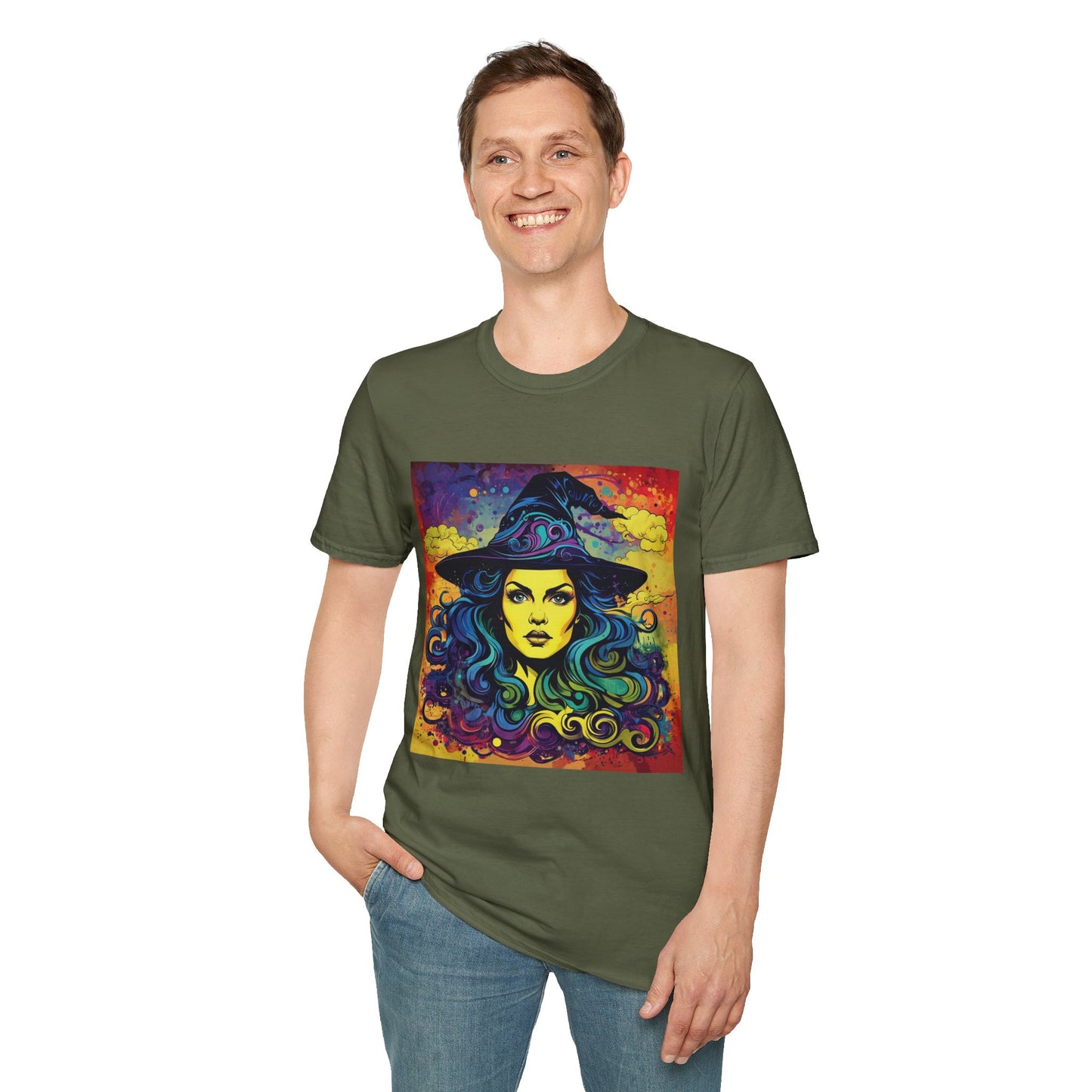 Psychedelic Witch Unisex Softstyle T-Shirt