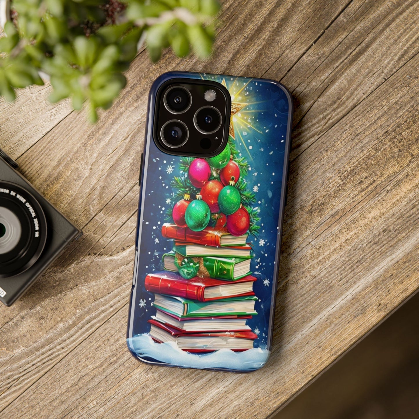 Cute Christmas Books Phone Case