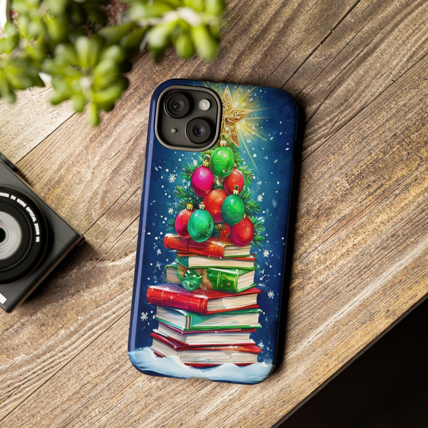 Cute Christmas Books Phone Case