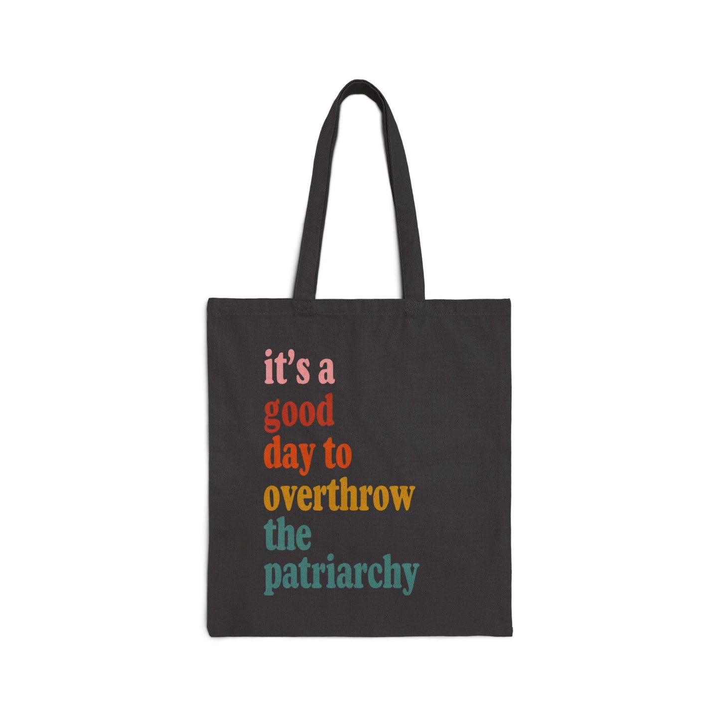 Overthrow the Patriarchy Cotton Canvas Tote Bag