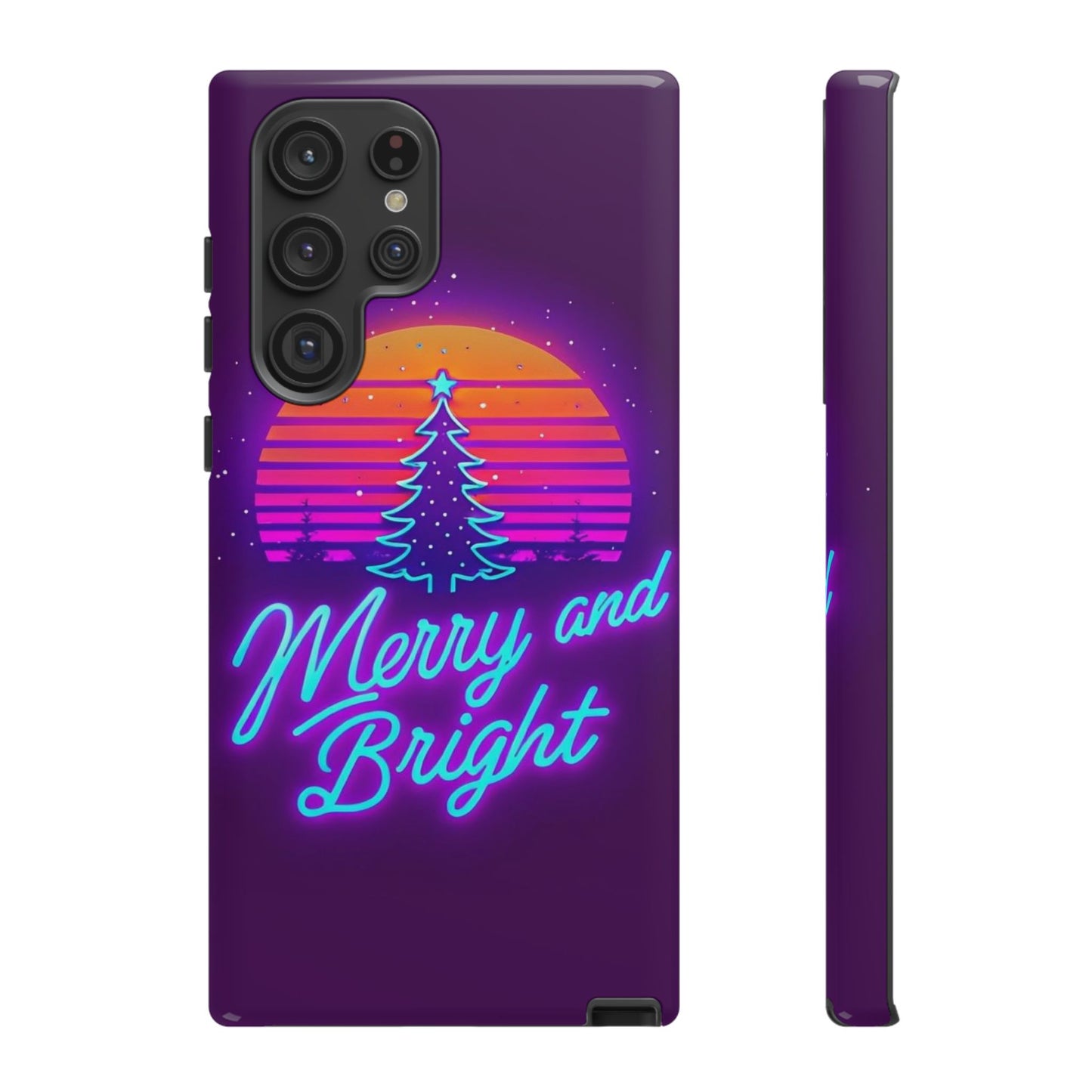 Merry and Bright Neon Phone Case