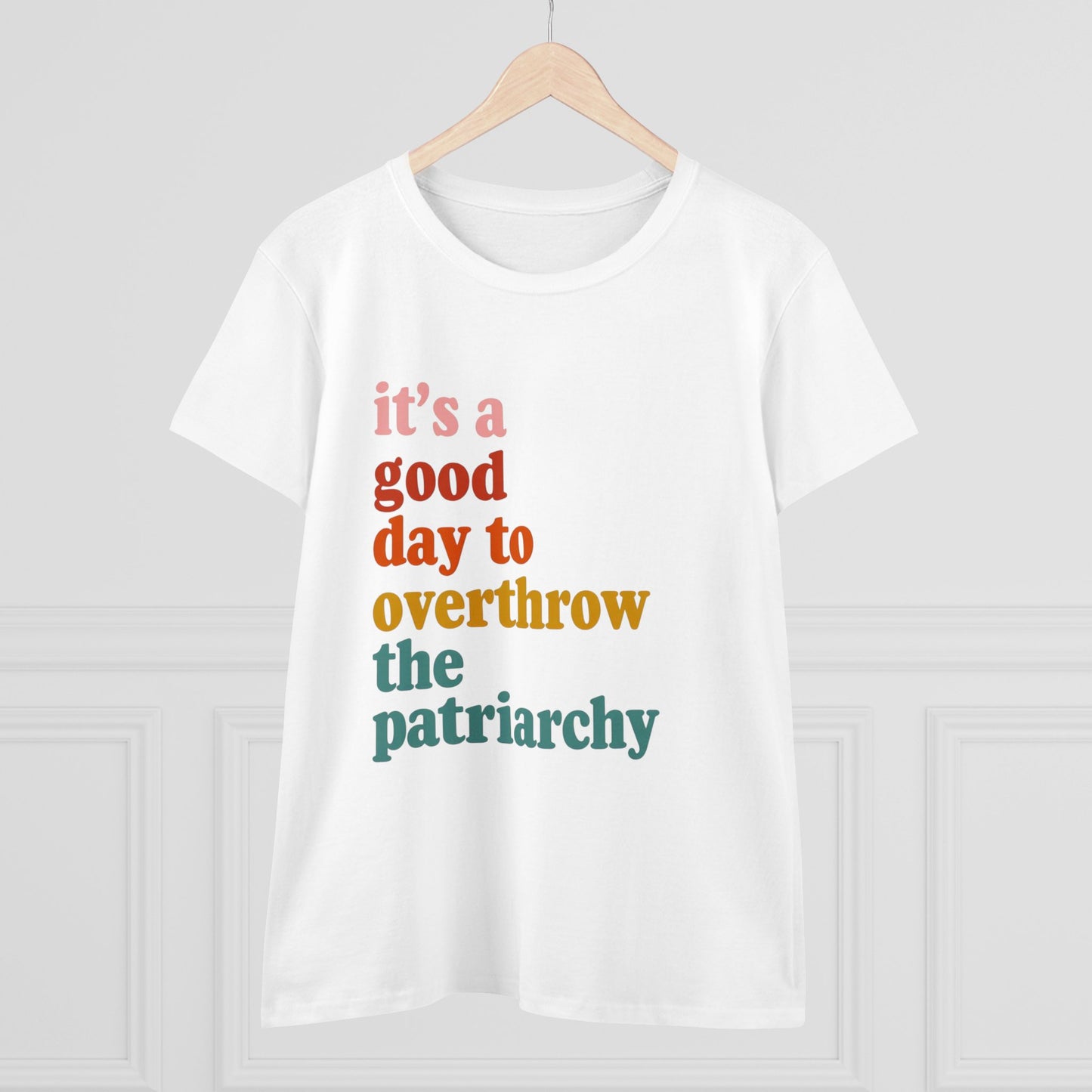 Overthrow the Patriarchy Midweight Cotton Tee