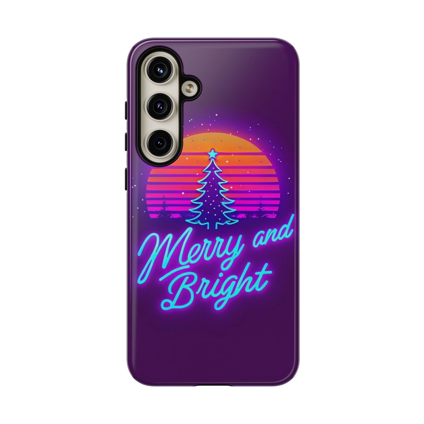 Merry and Bright Neon Phone Case