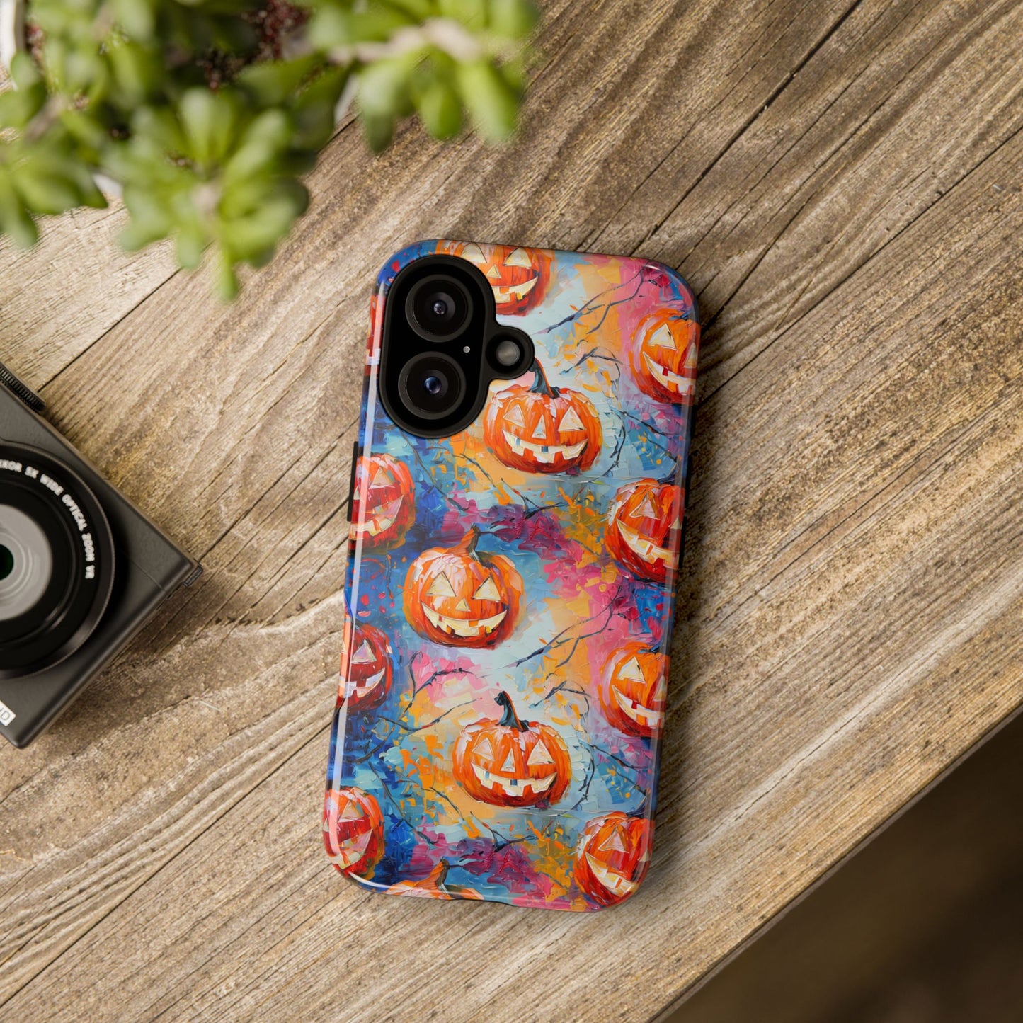 Abstract Jack-O-Lantern Phone Case