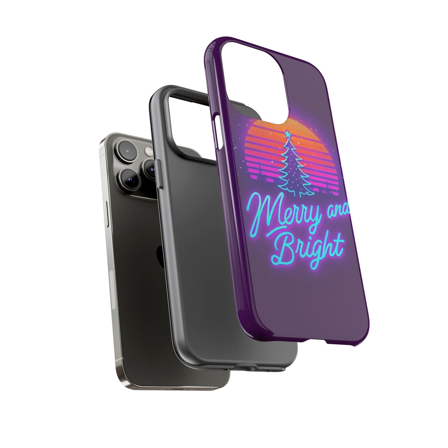 Merry and Bright Neon Phone Case