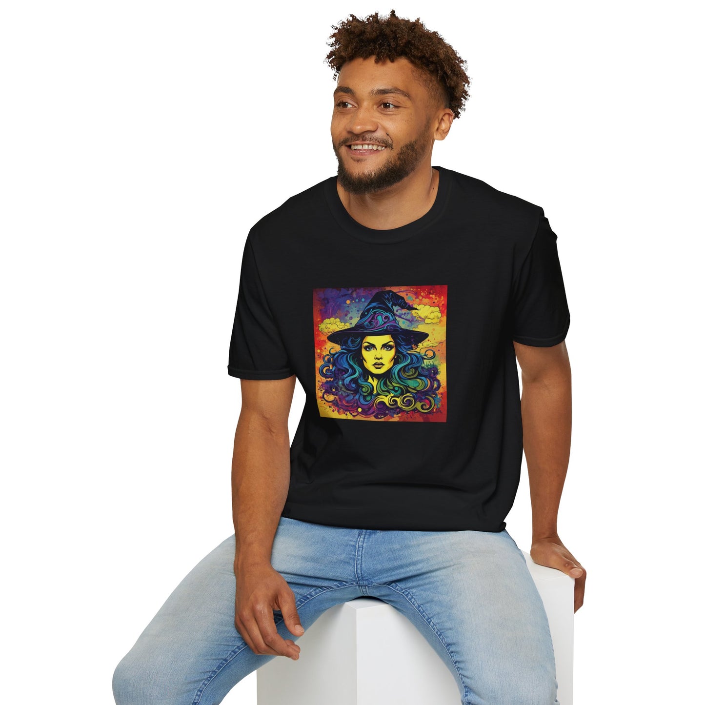 Psychedelic Witch Unisex Softstyle T-Shirt