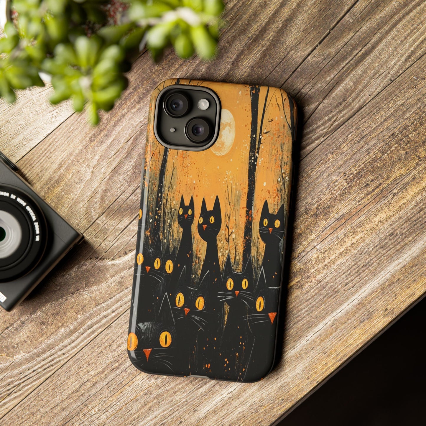 Midnight Whiskers Phone Case