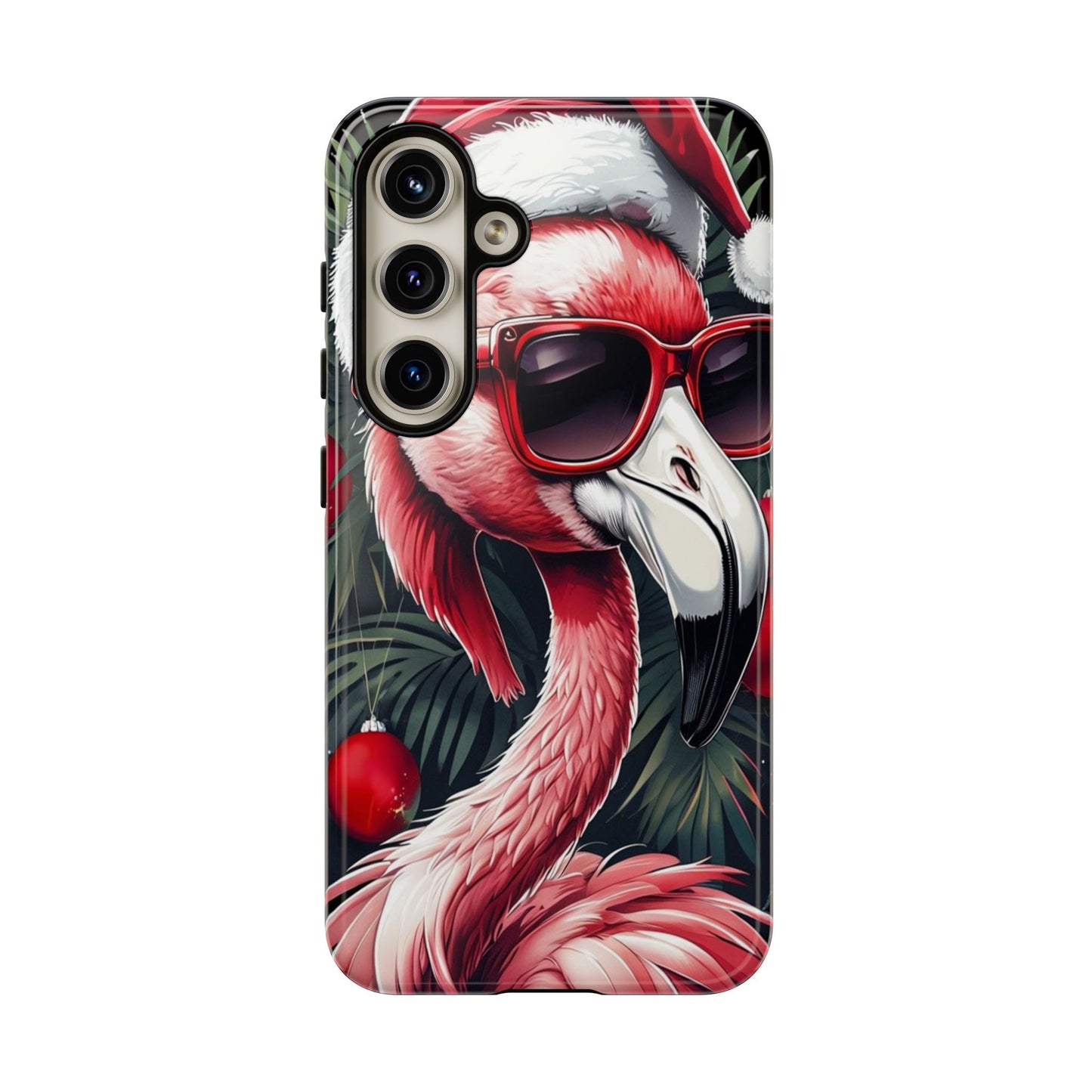 Festive Flamingo Holiday Phone Case