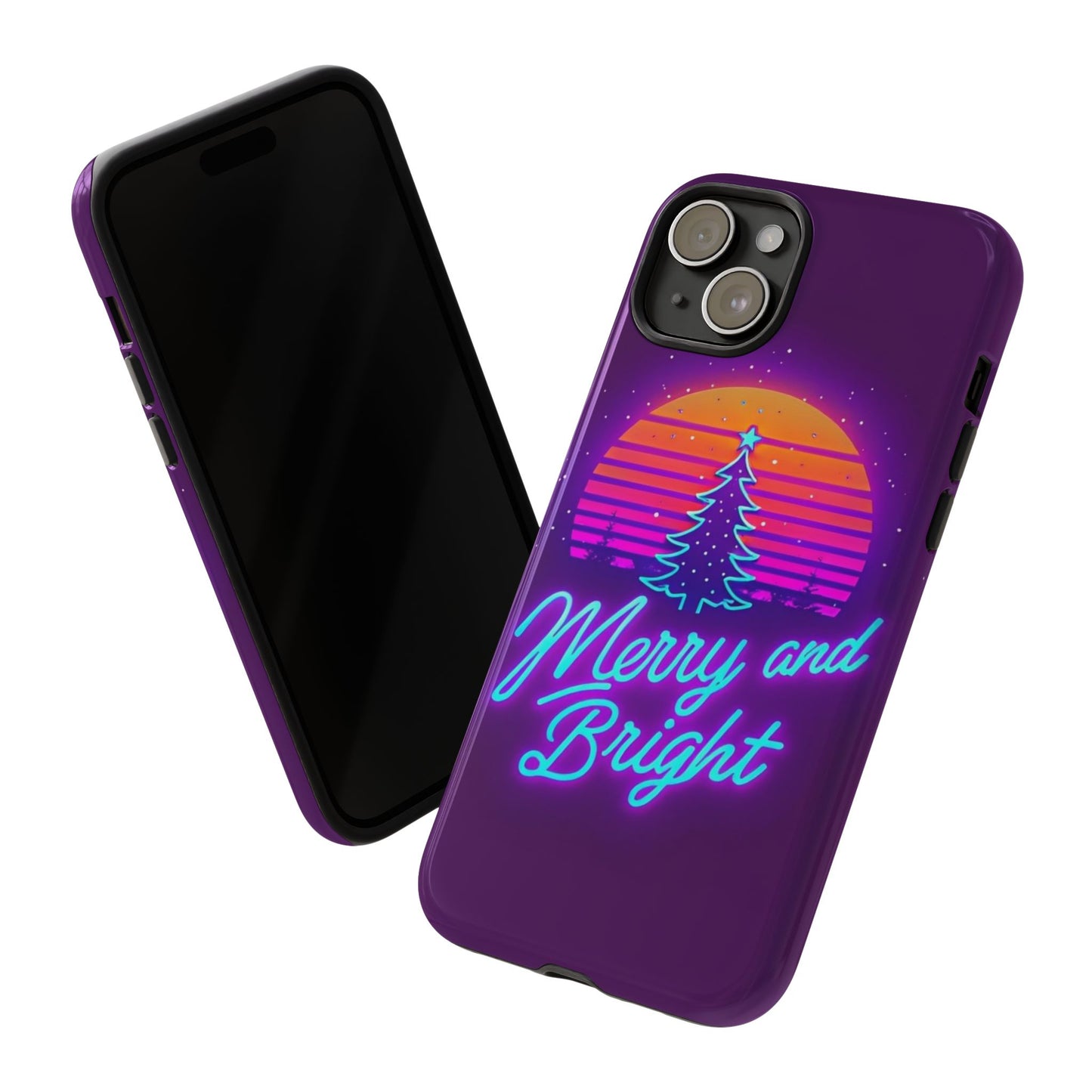 Merry and Bright Neon Phone Case