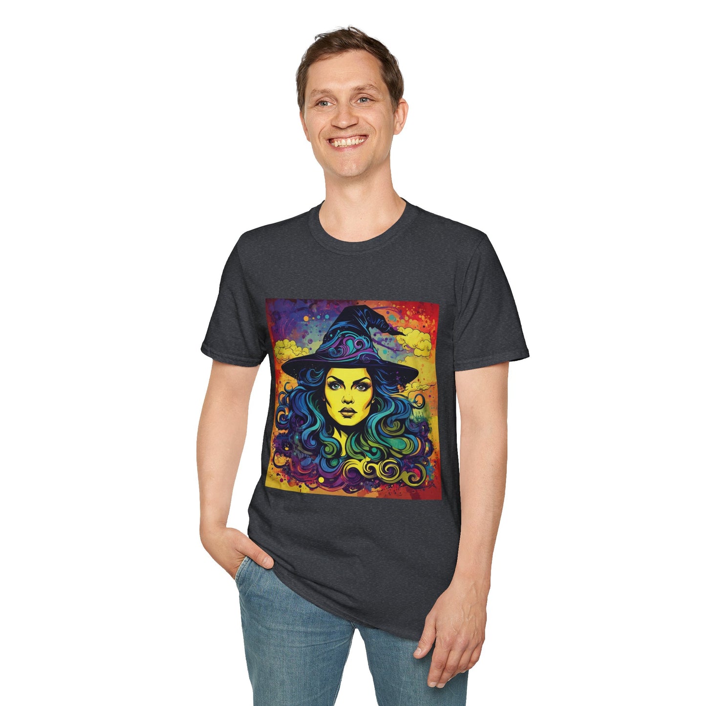 Psychedelic Witch Unisex Softstyle T-Shirt