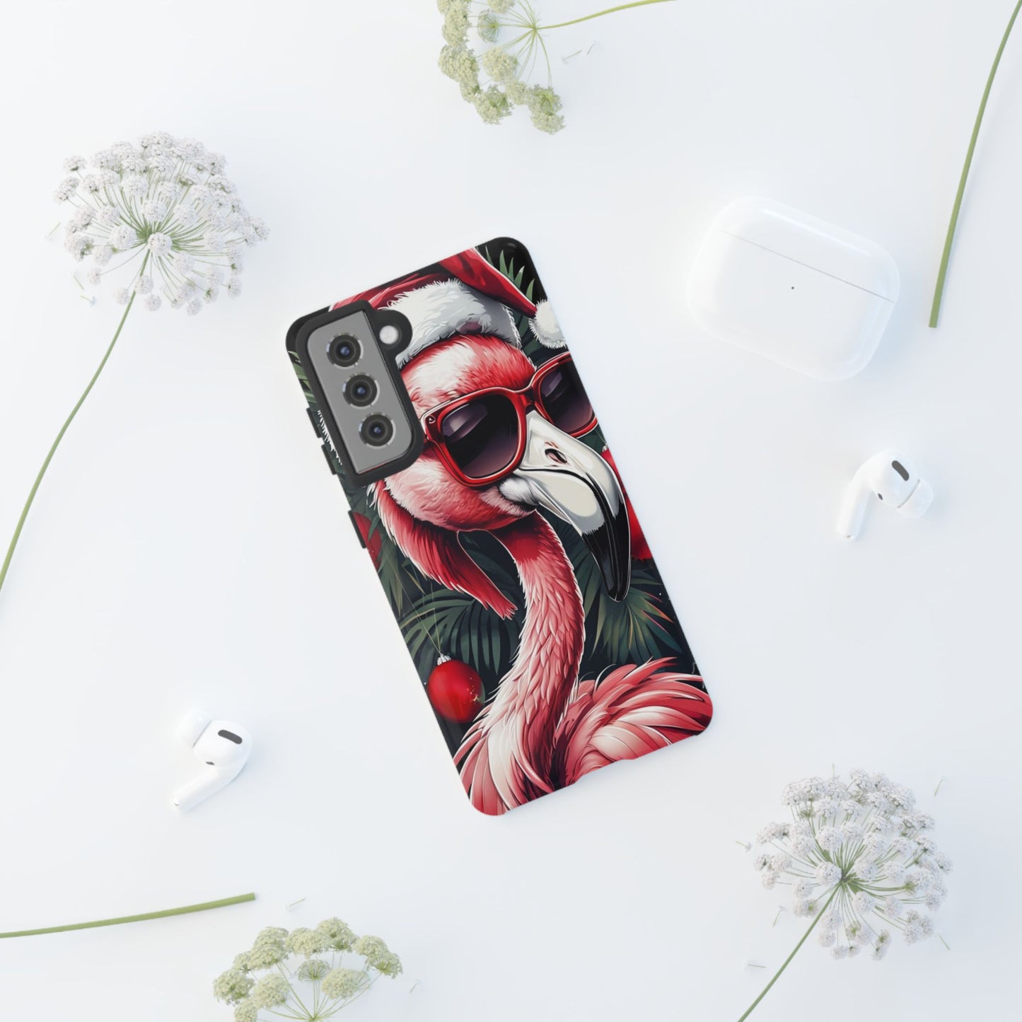 Festive Flamingo Holiday Phone Case