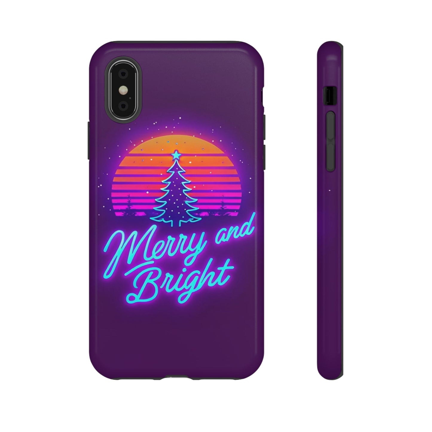 Merry and Bright Neon Phone Case