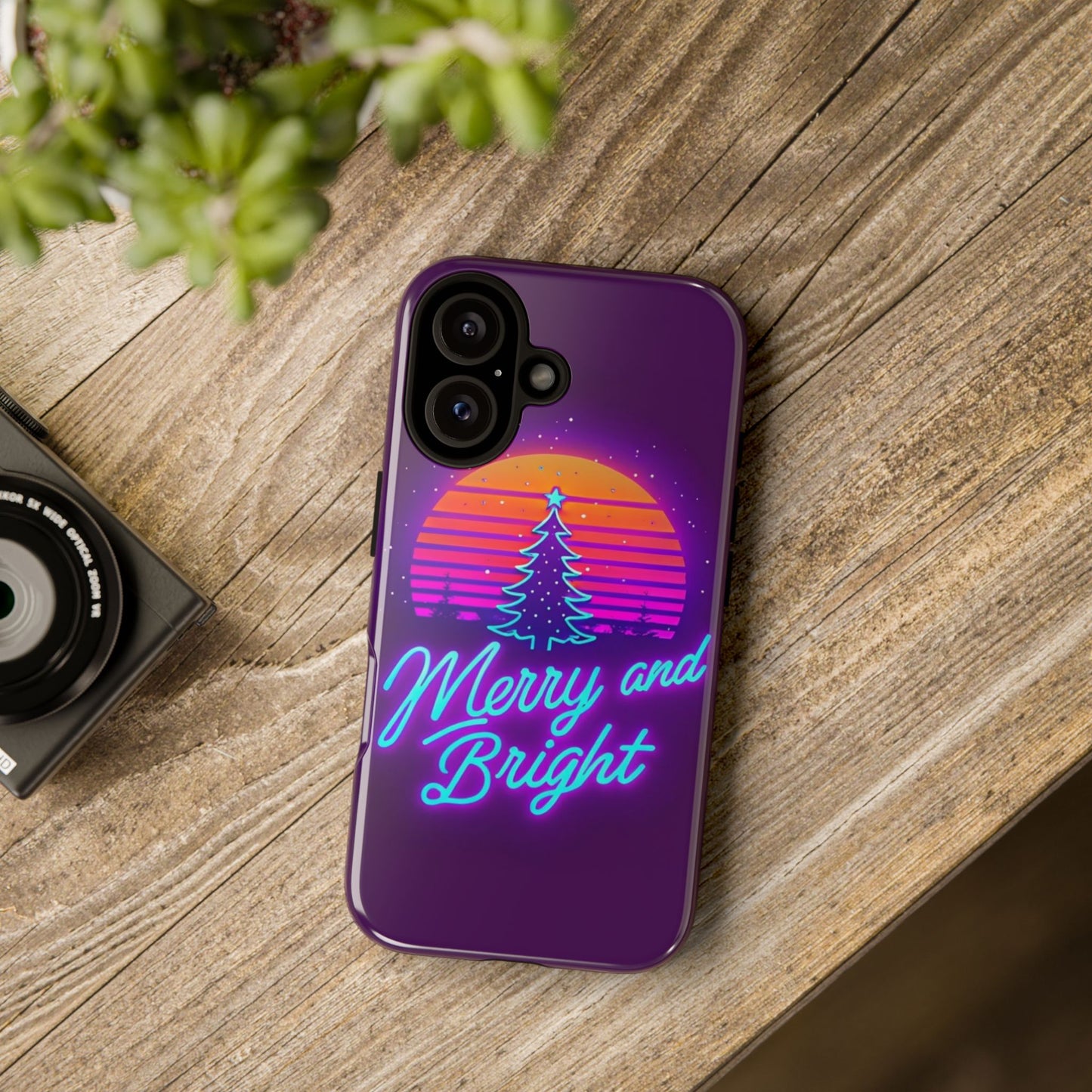 Merry and Bright Neon Phone Case