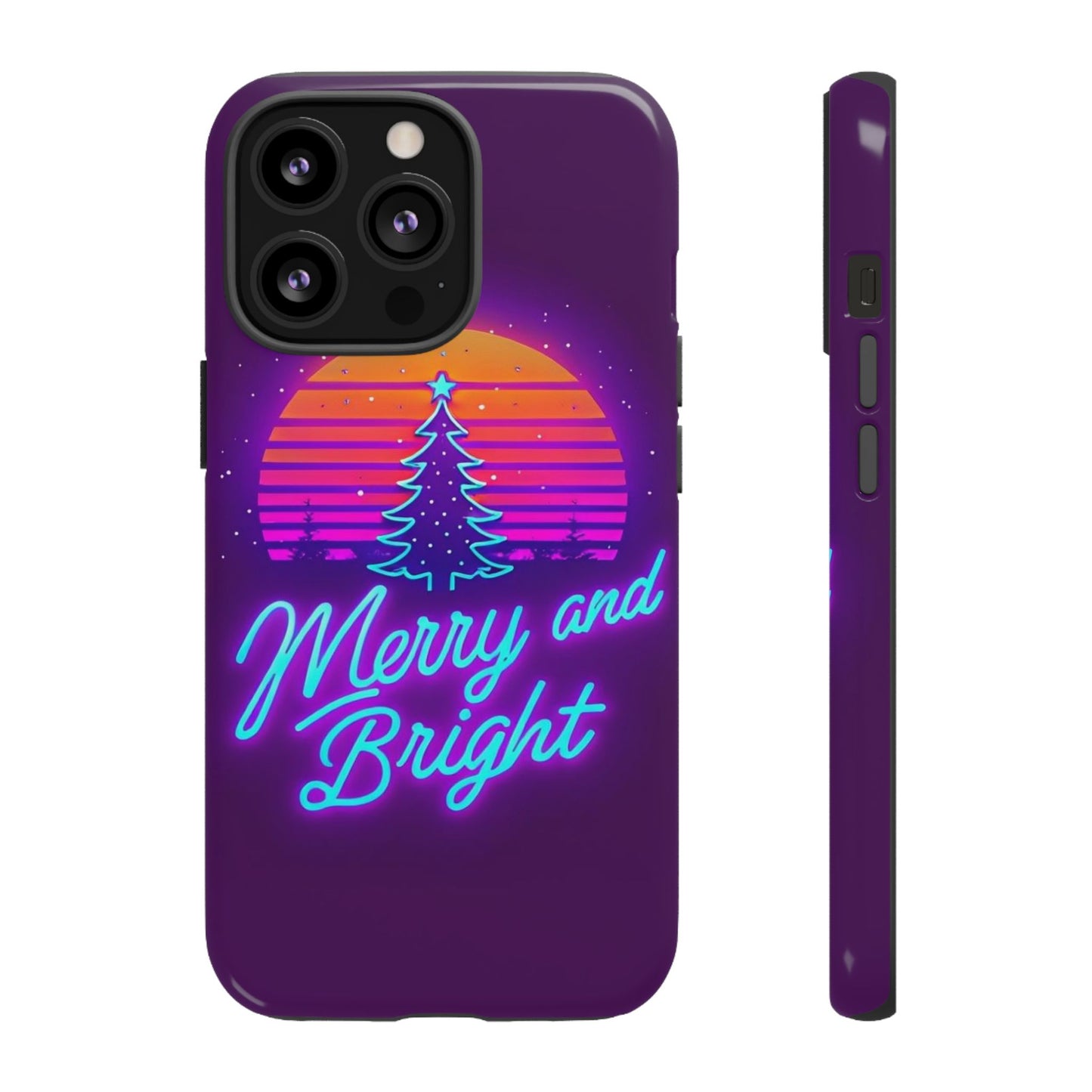 Merry and Bright Neon Phone Case