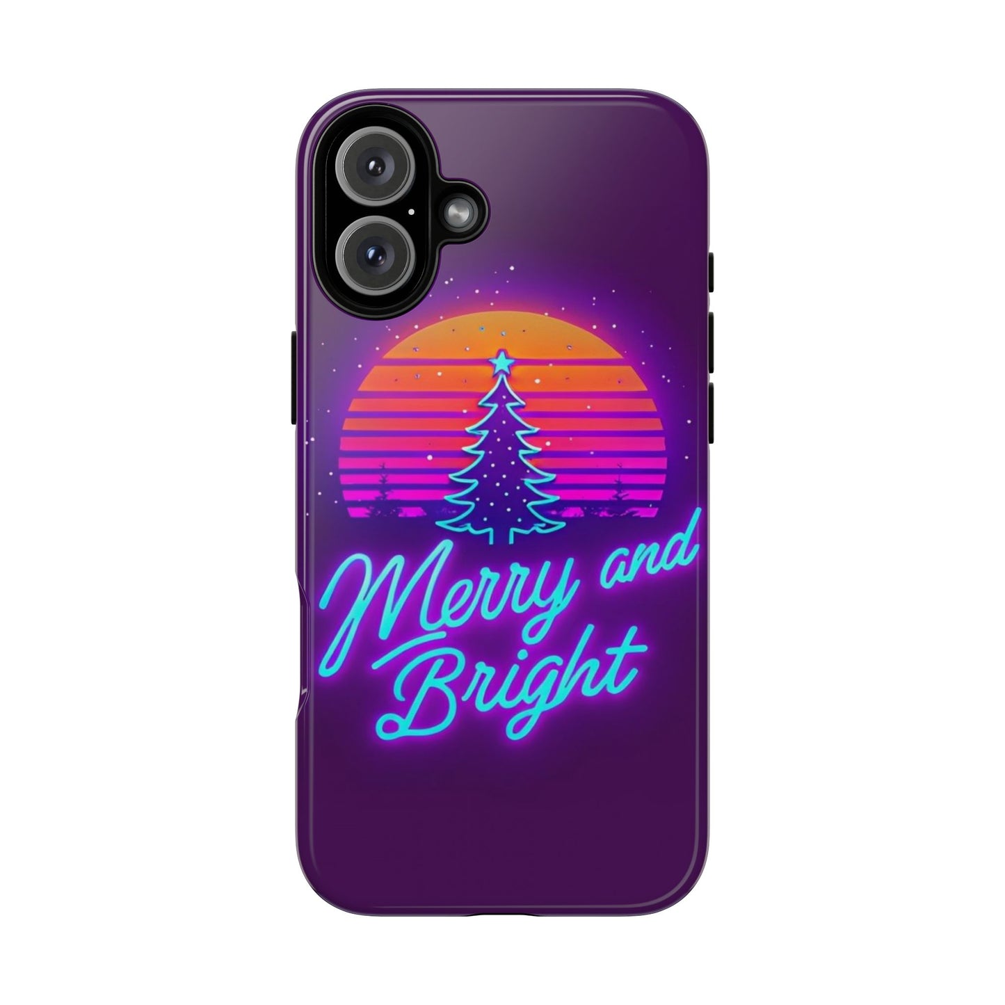 Merry and Bright Neon Phone Case