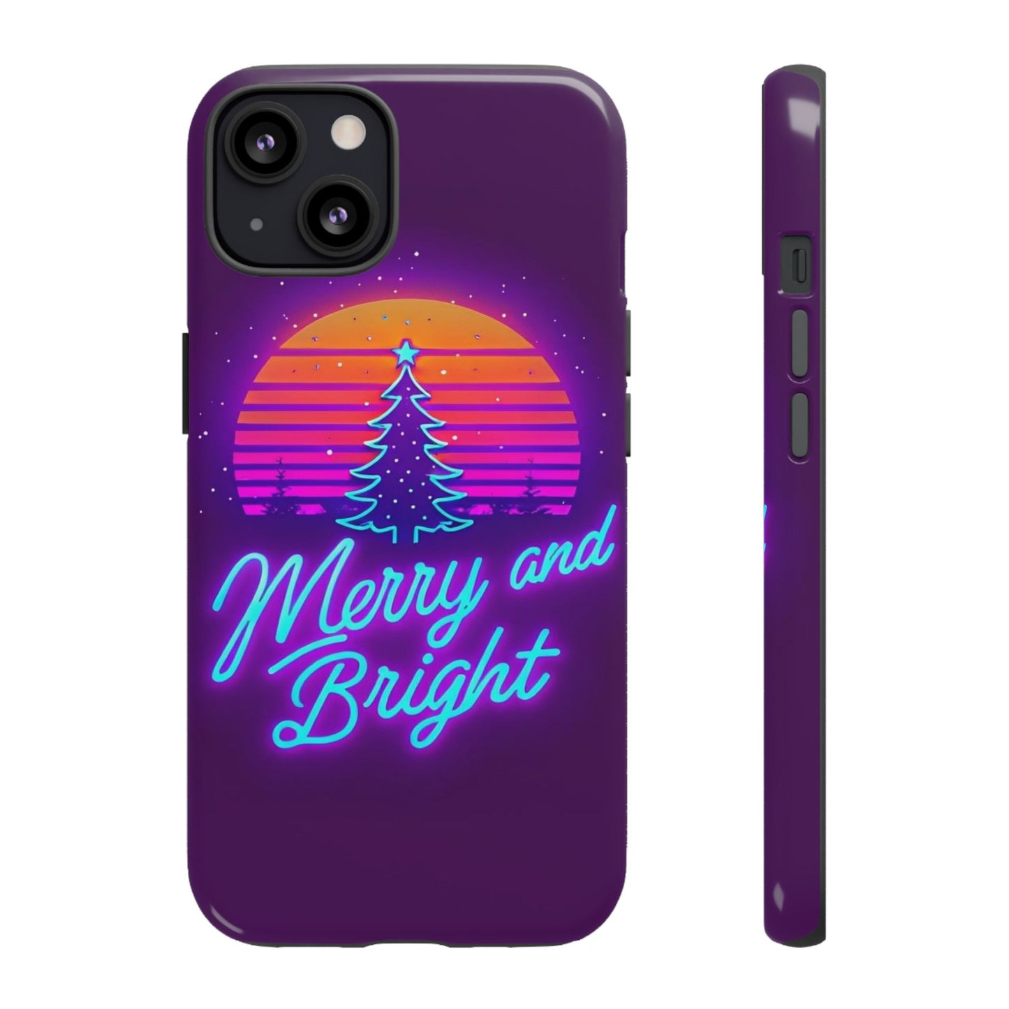 Merry and Bright Neon Phone Case