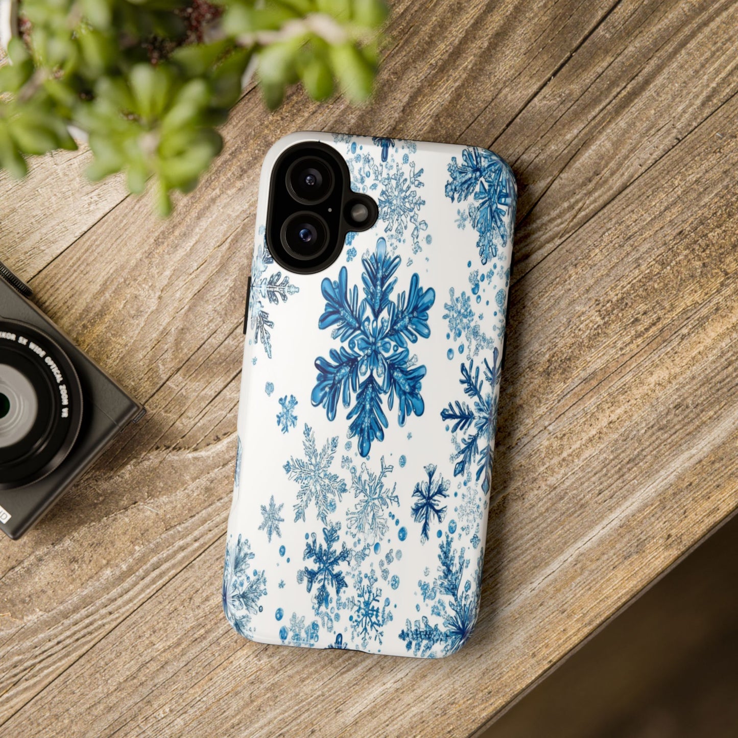 Blue Snowflake Phone Case