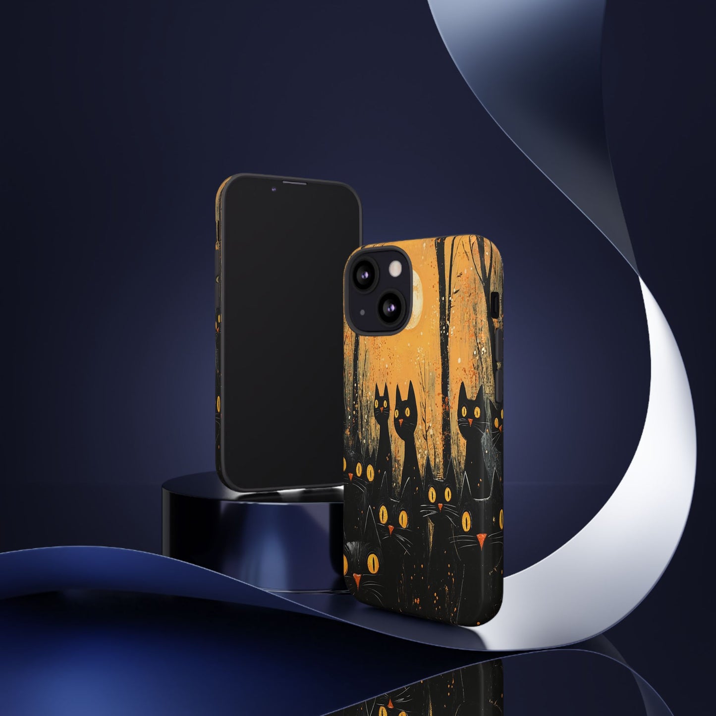 Midnight Whiskers Phone Case