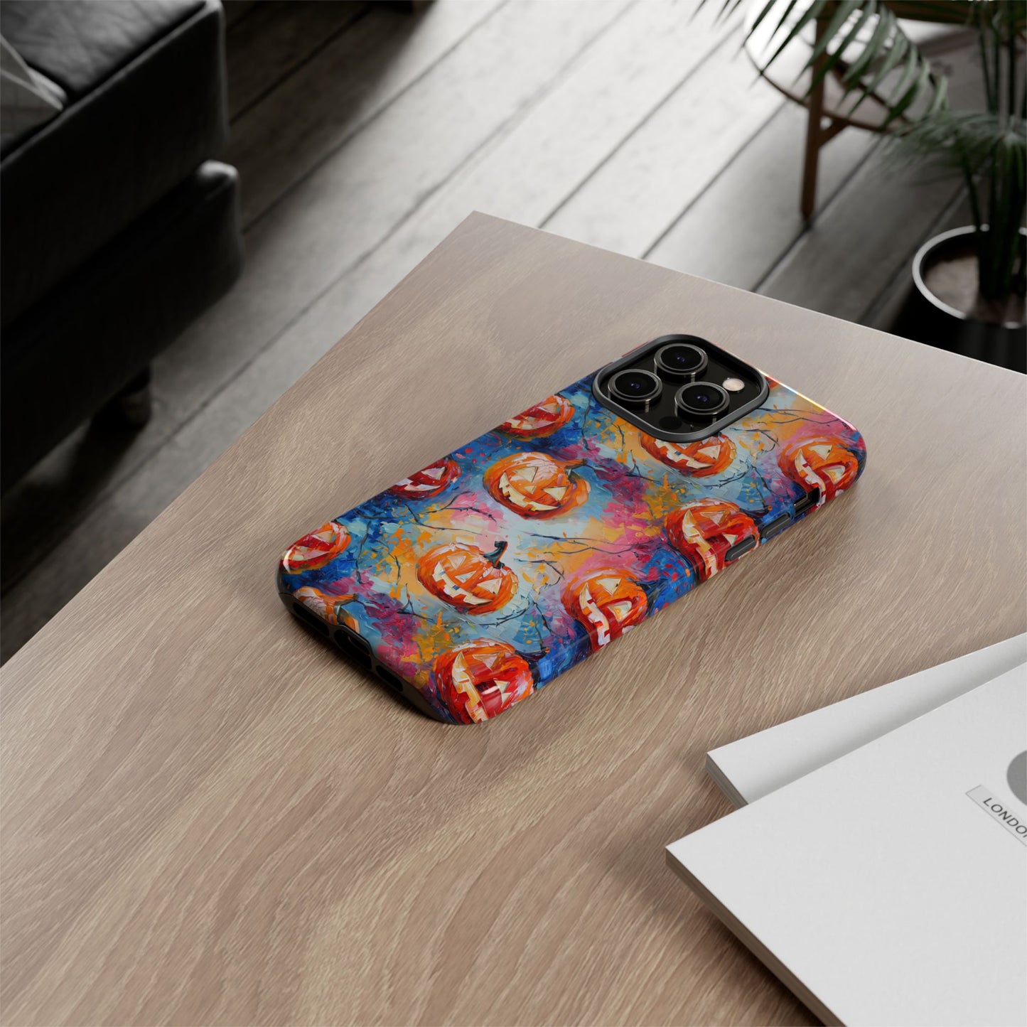 Abstract Jack-O-Lantern Phone Case