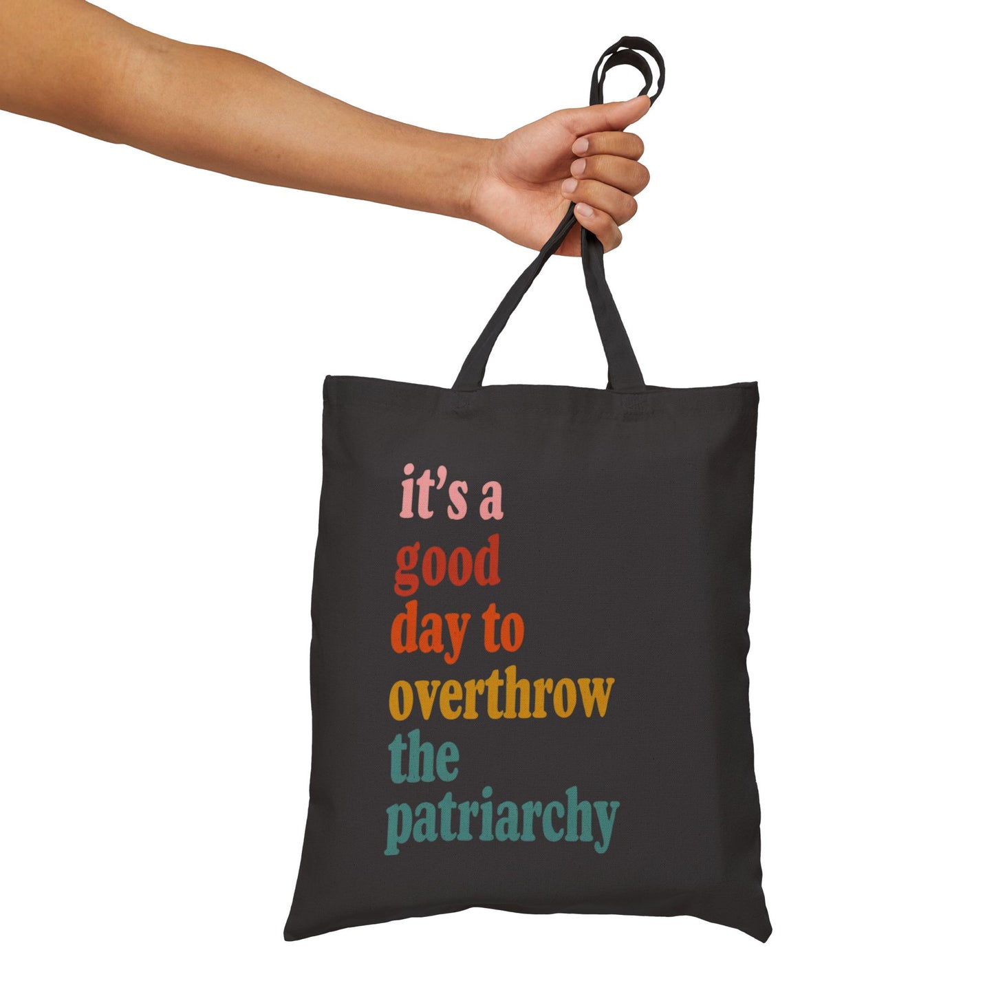 Overthrow the Patriarchy Cotton Canvas Tote Bag