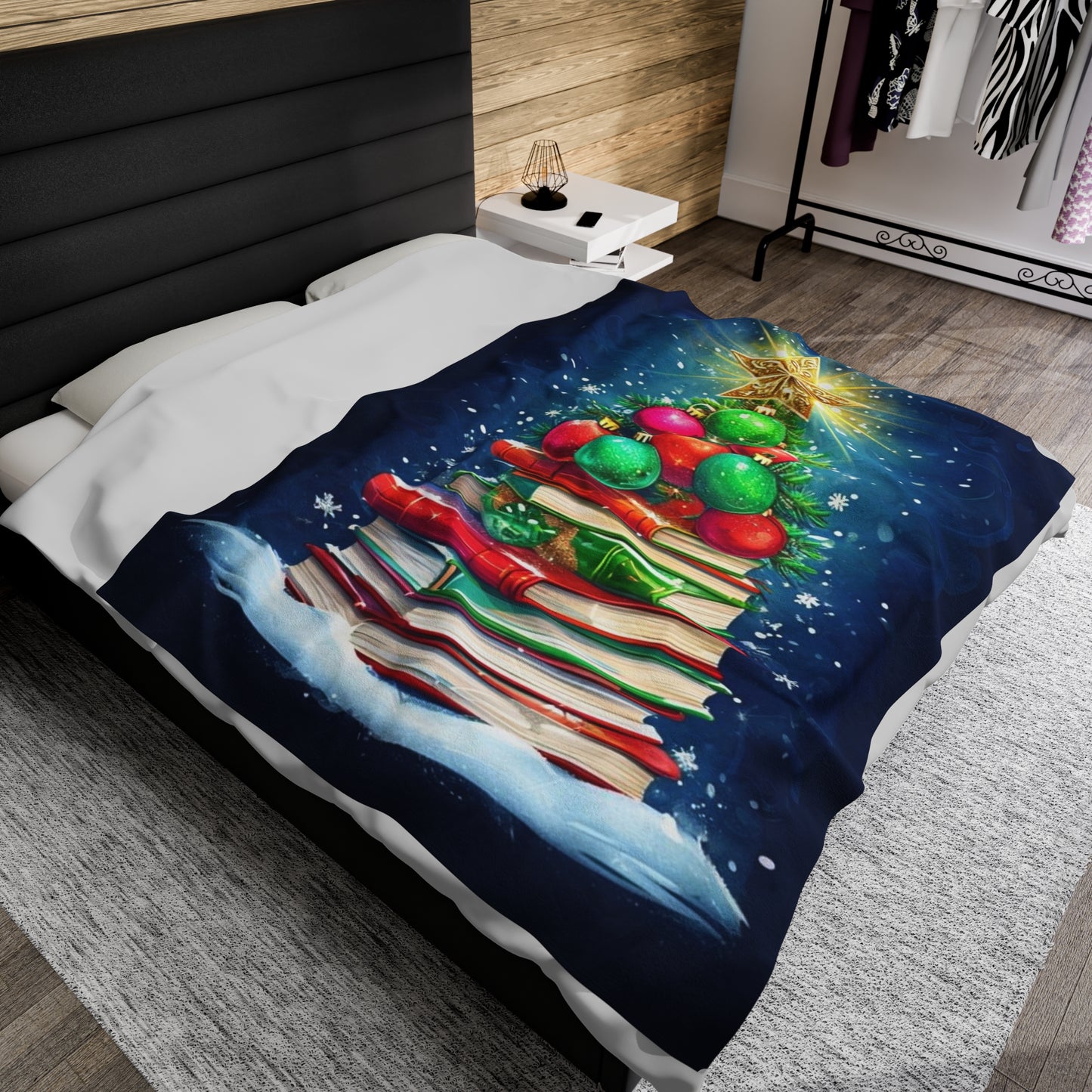 Whimsical Christmas Tree Blanket