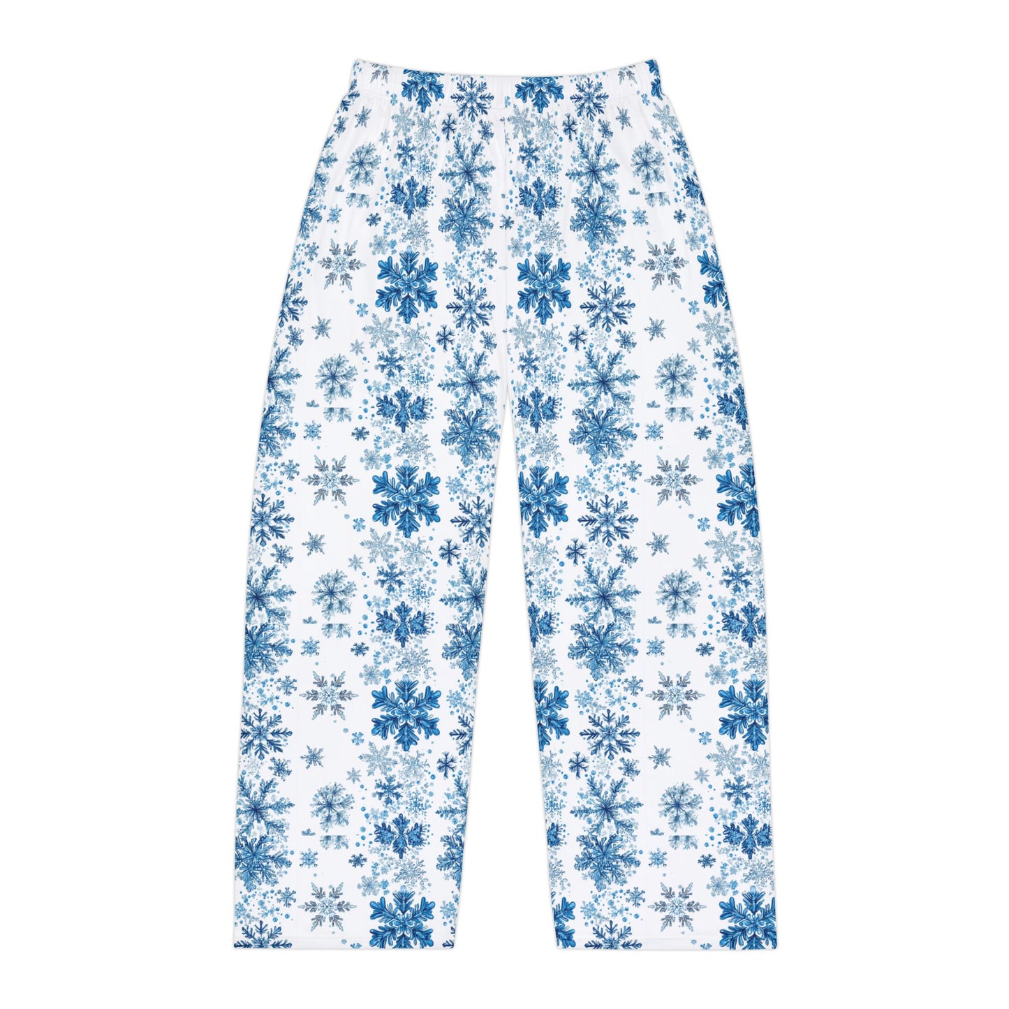 Blue Snowflake Men's Pajama Pants (AOP)