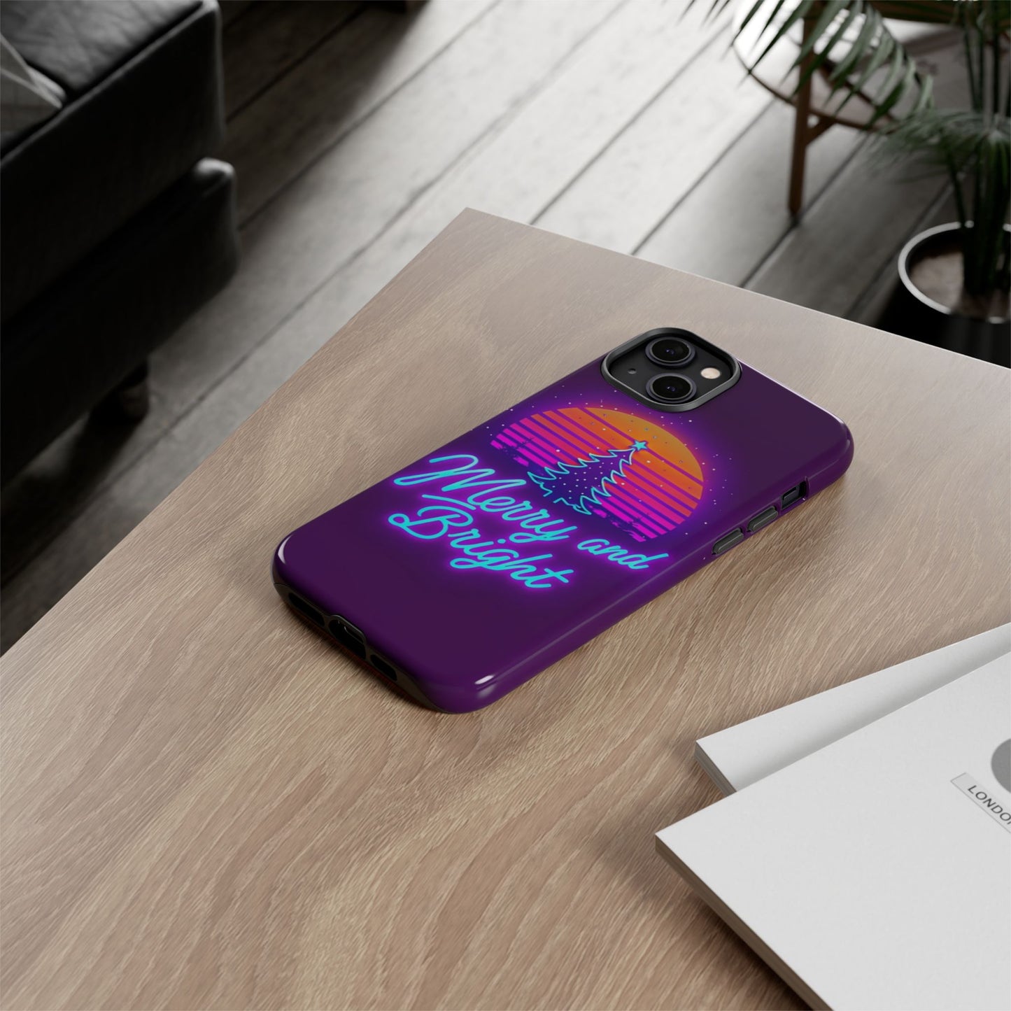 Merry and Bright Neon Phone Case