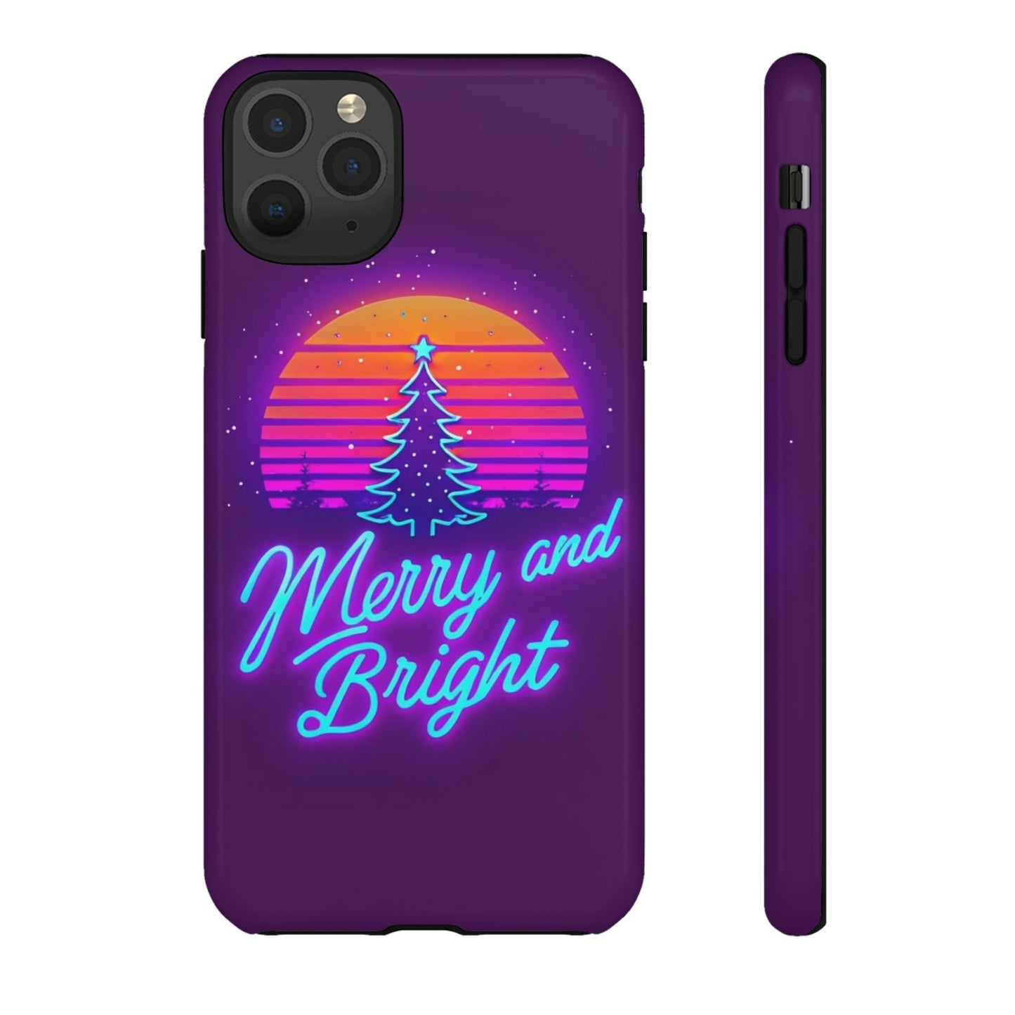 Merry and Bright Neon Phone Case