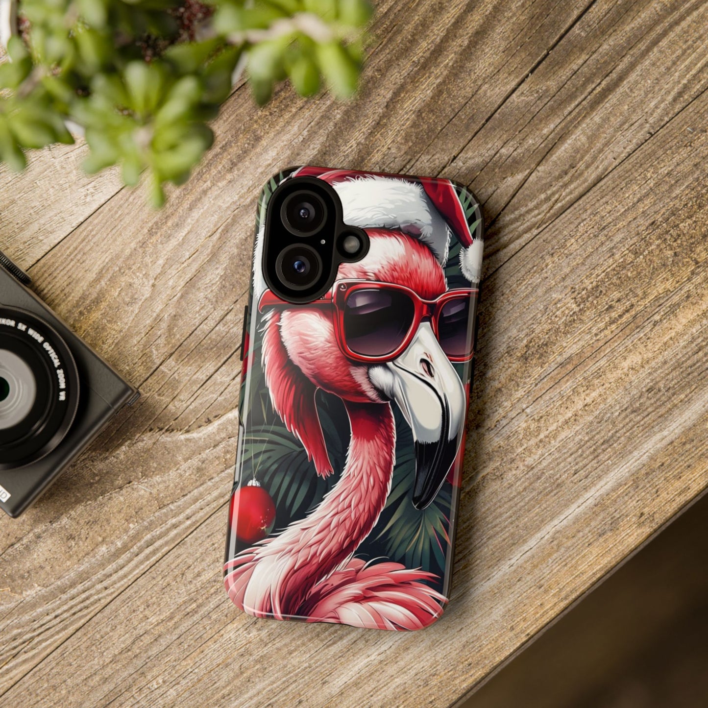 Festive Flamingo Holiday Phone Case