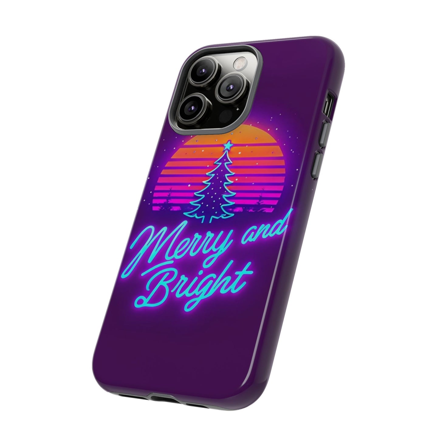 Merry and Bright Neon Phone Case