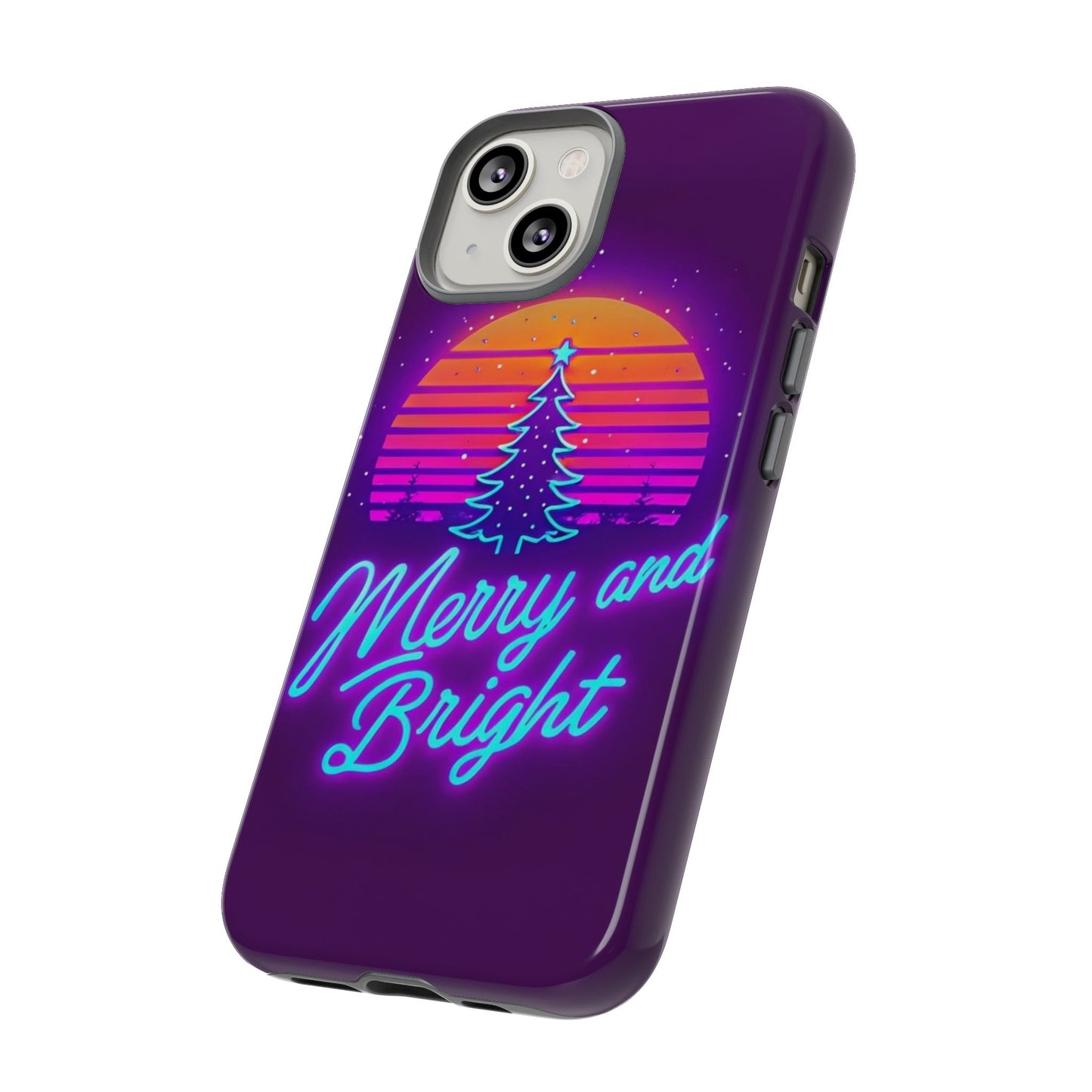 Merry and Bright Neon Phone Case